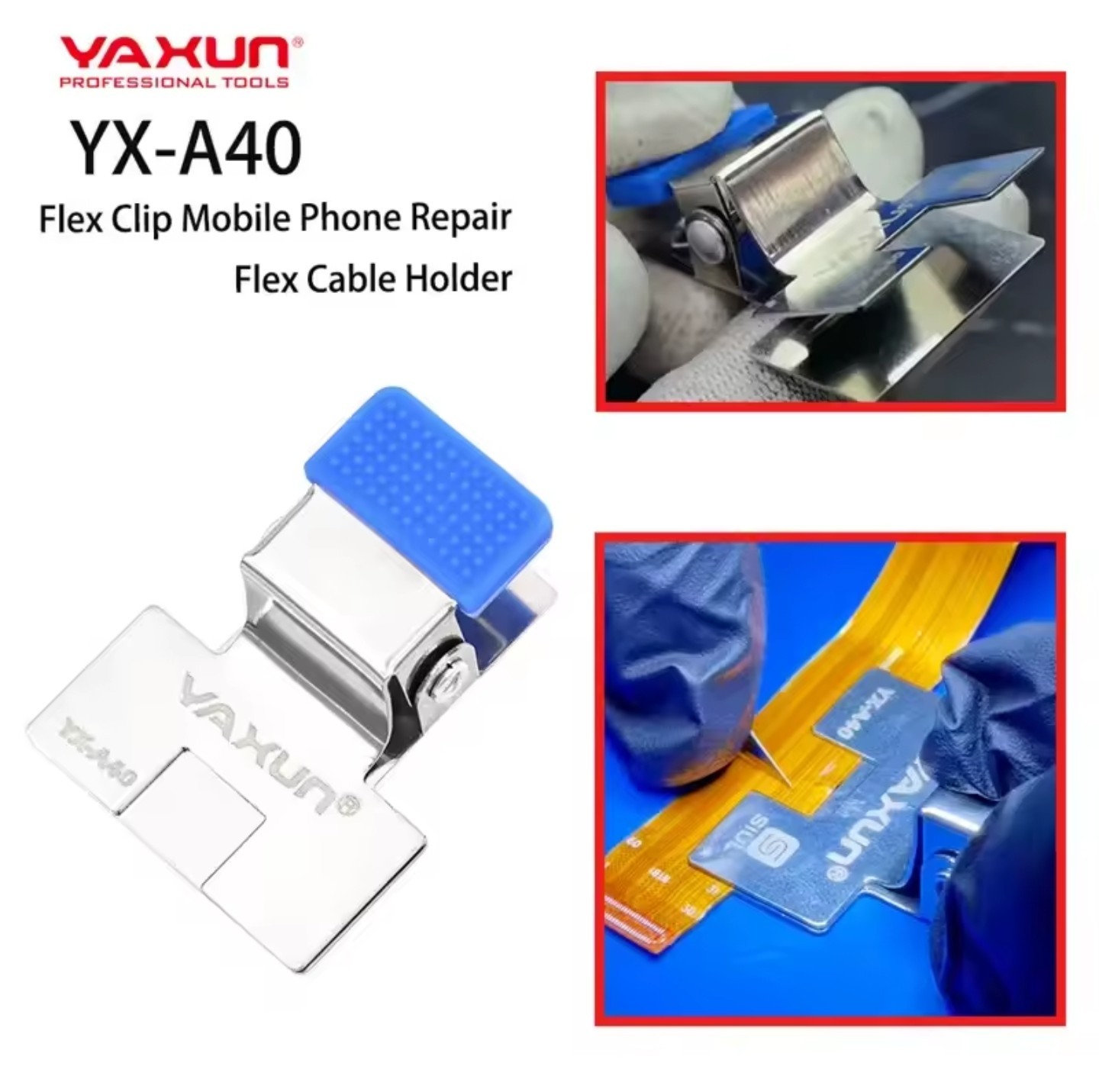 YX-A40 Flex Cable Holder Clip 10x5x2cm Phone Tablet Electronics Solder Repair