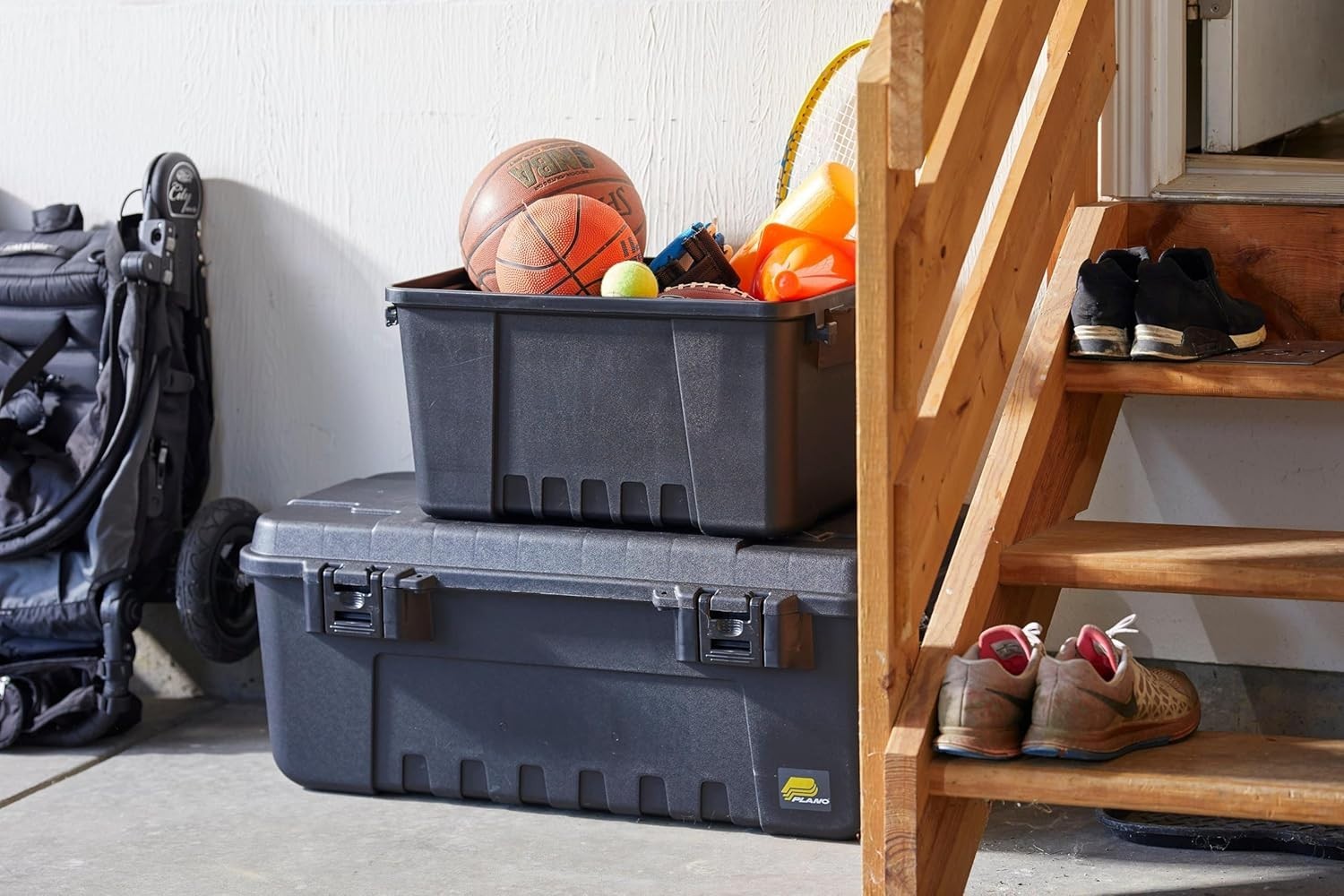 Versatile Stackable Storage Trunks - Ideal for Home, Travel & Tool Storage