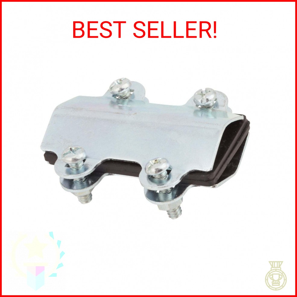 Do It Best Pipe Repair Clamp 410353 - Plated Steel, Modern Style - 3/8 In., 1/2