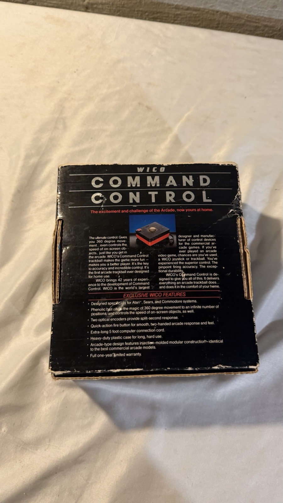 Command Control Wico Trackball In Box Tested Working Refurbished