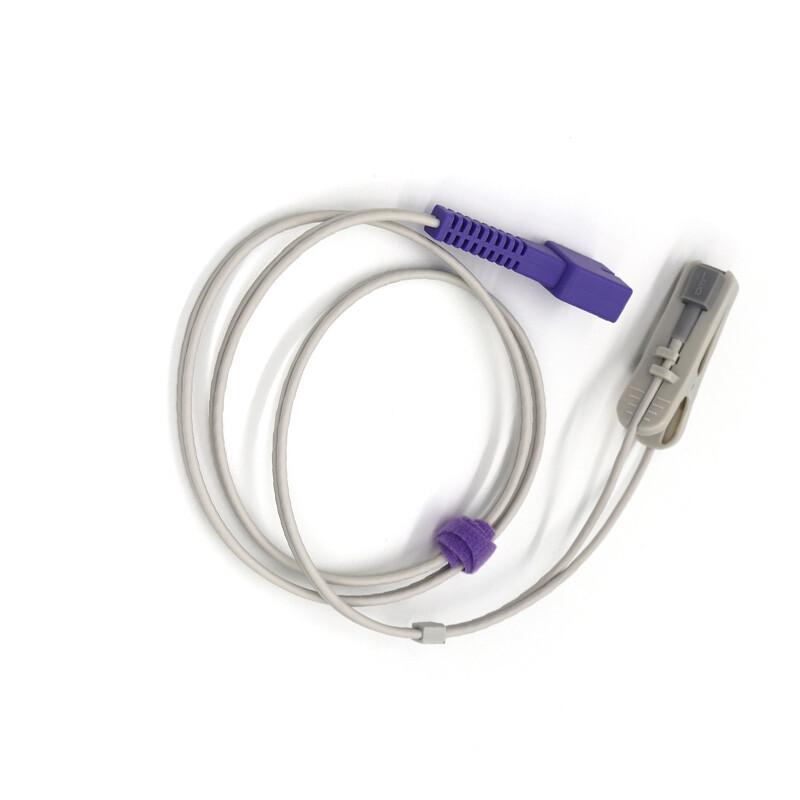 Compatible For SpO2 Sensor Ear Clip SpO2 Sensor 1M 9 pins,For Oximeter