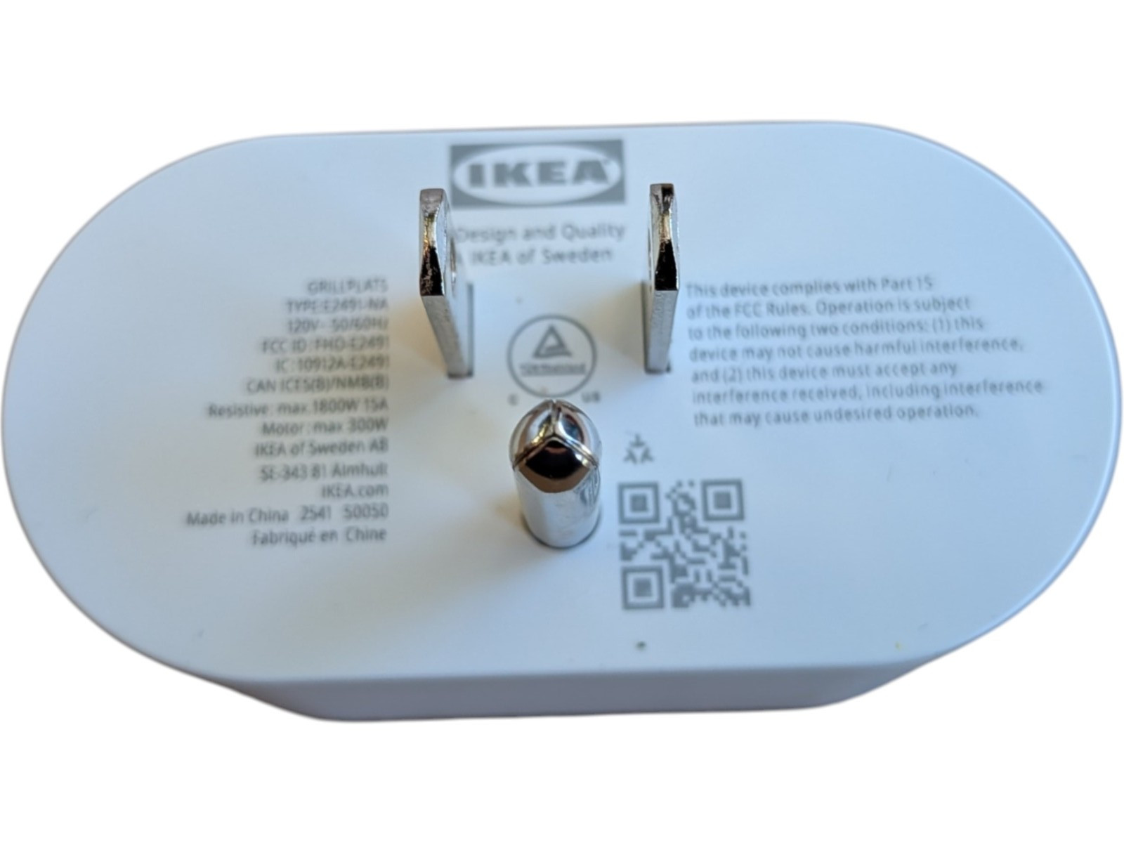 IKEA GRILLPLATS Matter Smart Plug White