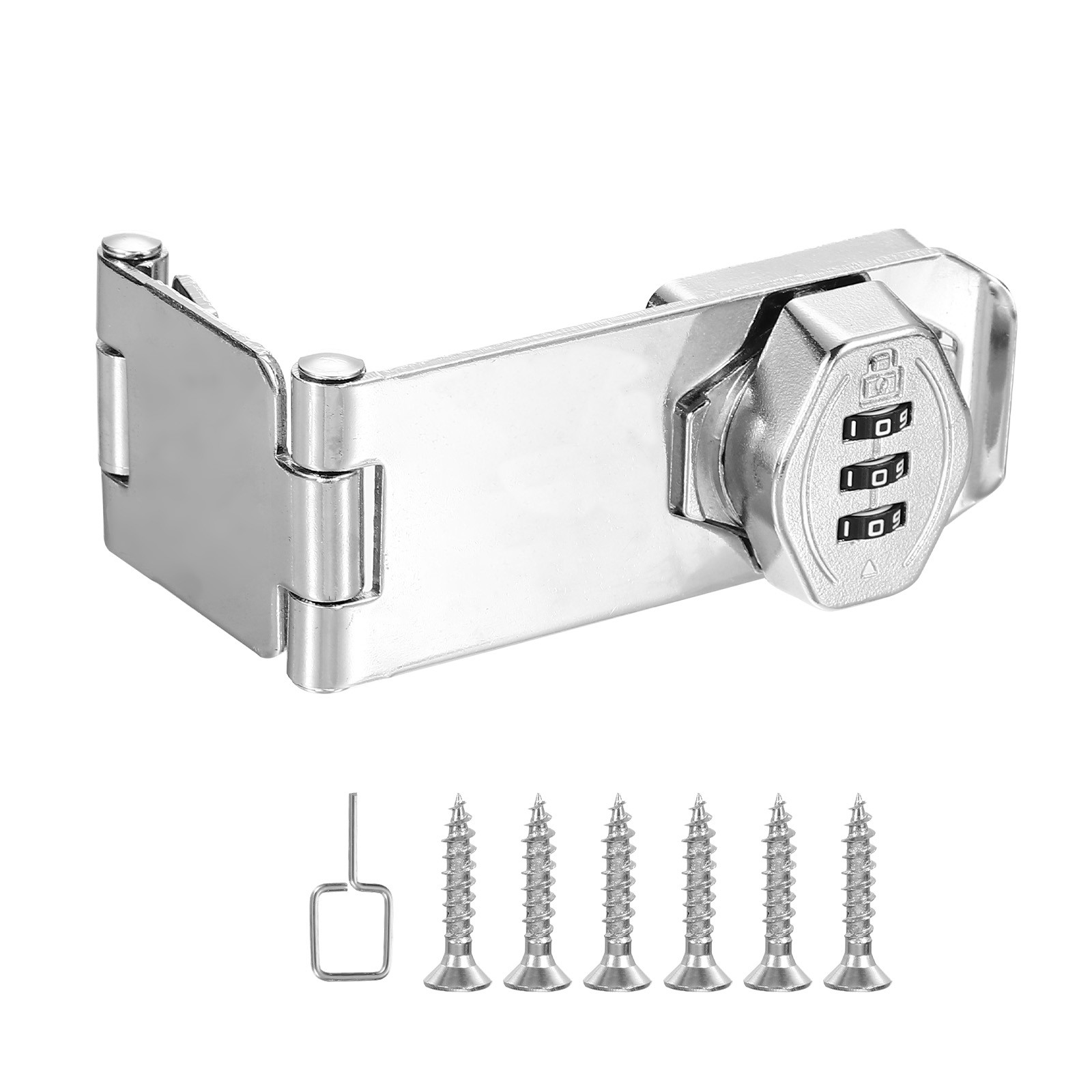 3 Digit Silver Door Combination Lock