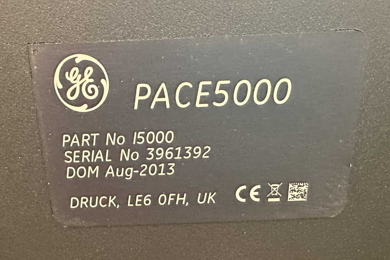Used DRUCK PACE5000 Pressure Controller w/ CM0-B-11G Control Module