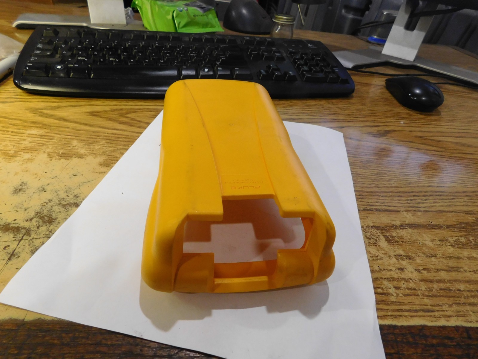 Fluke Yellow Rubber Holster. Model Unknown