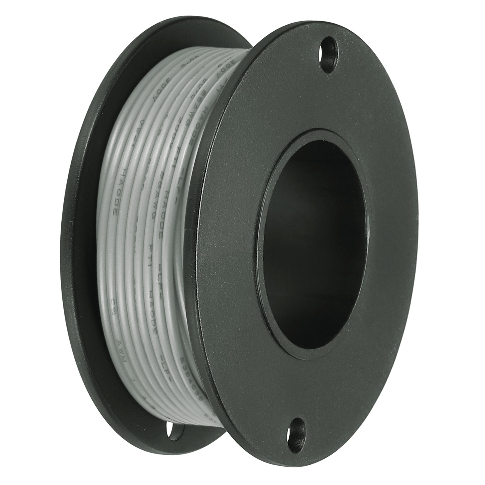 26AWG Stranded Wire PVC Hookup 10M/33ft Grey, Electrical Wire UL1007 Spool