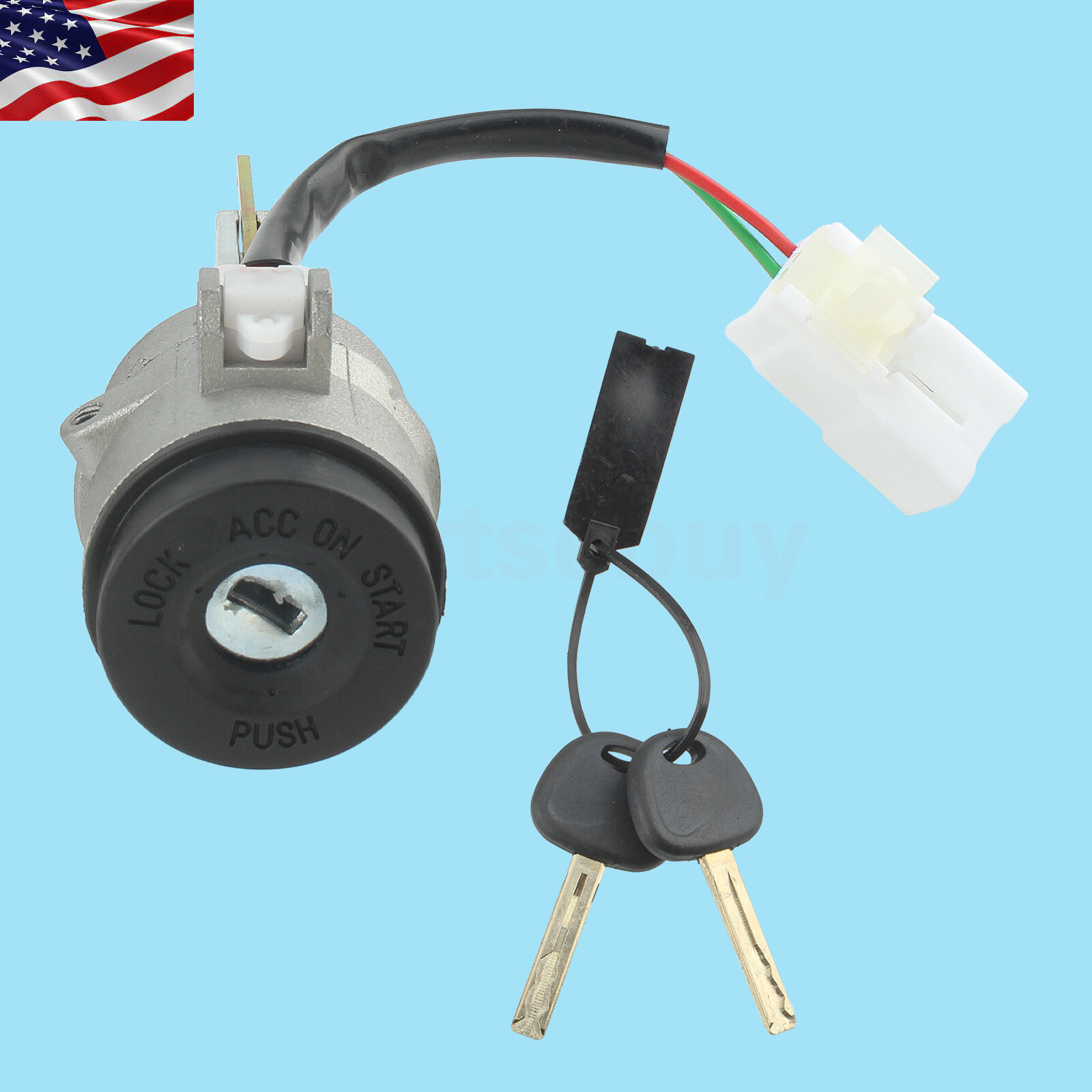 Ignition Lock Cylinder w/ 2 Keys For 2010-2011 Kia Rio Rio5 Sedan Hatchback 1.6L