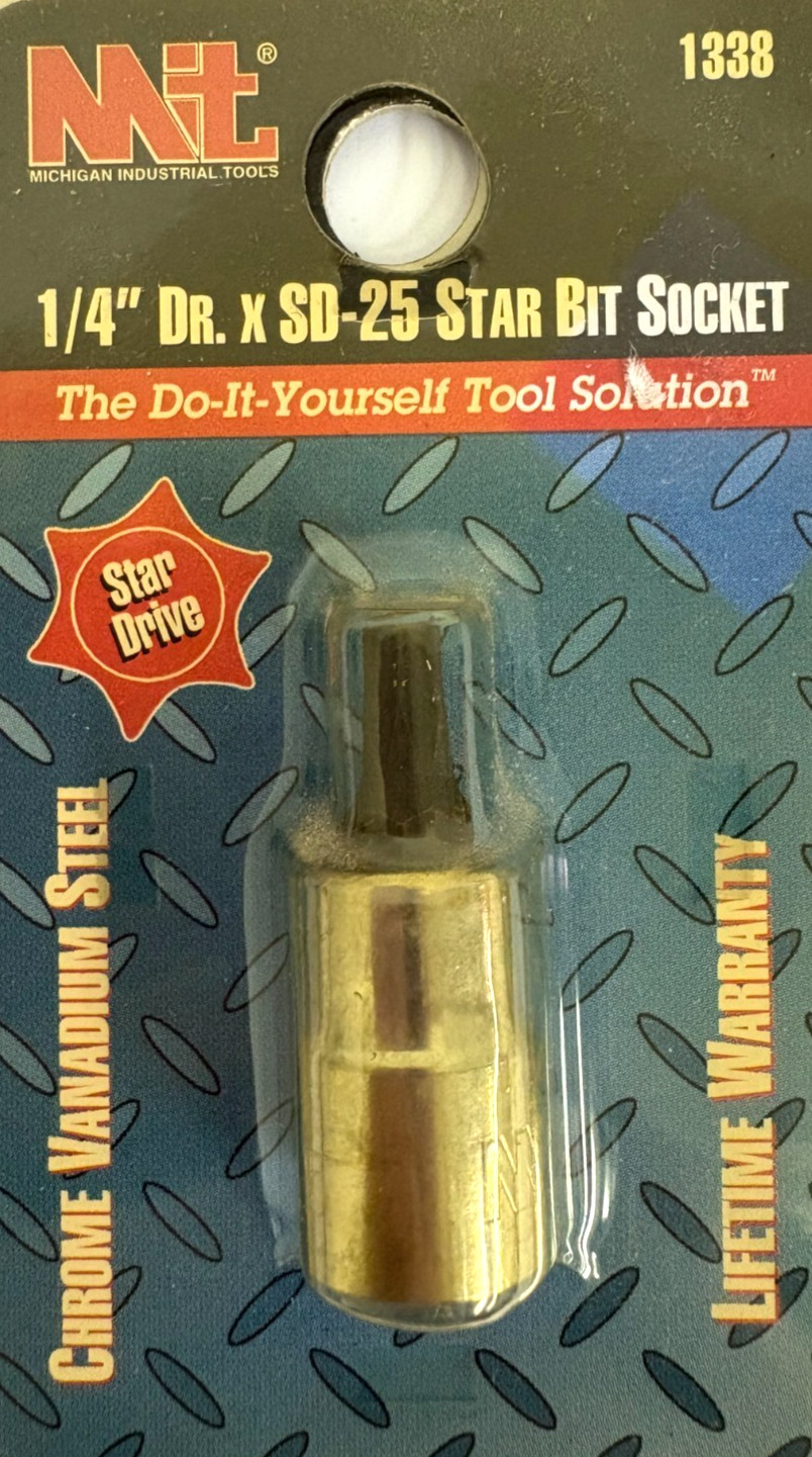 1/4" DRIVE SD-25 STAR BIT SOCKET MIT 1338