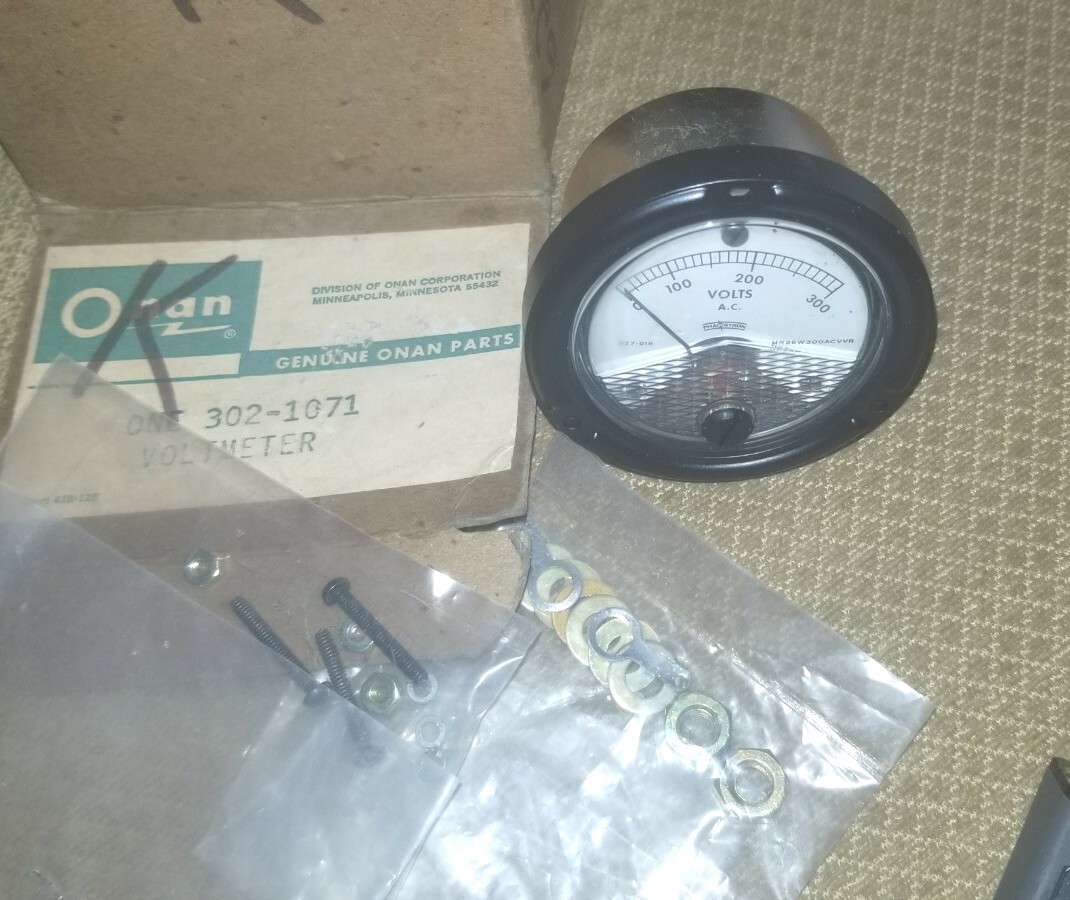 2.5" 100-300 AC VOLTS PANEL METER 2-1/2" PHASTRON MODEL 627-918 ONAN 302-1071