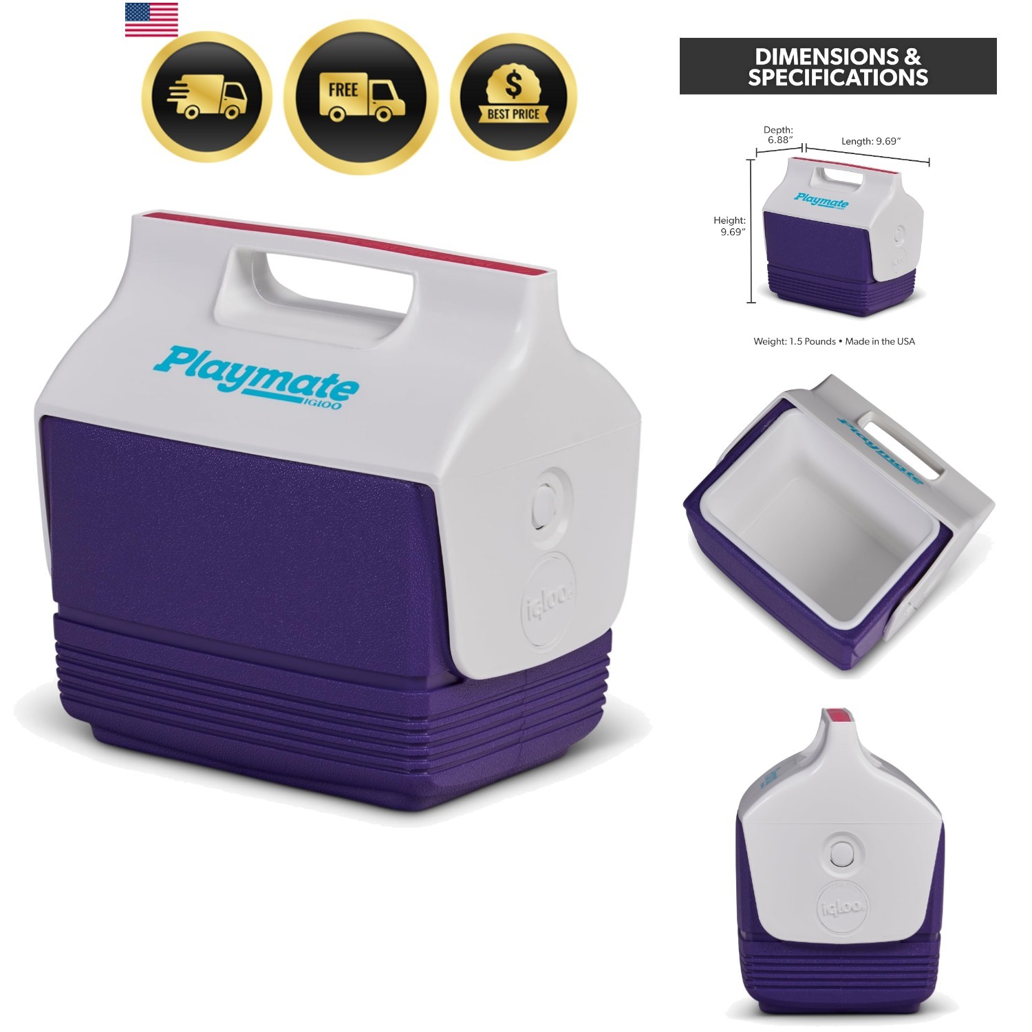 Classic Playmate Coolers | Insulated Hard Shell Cooler Chest