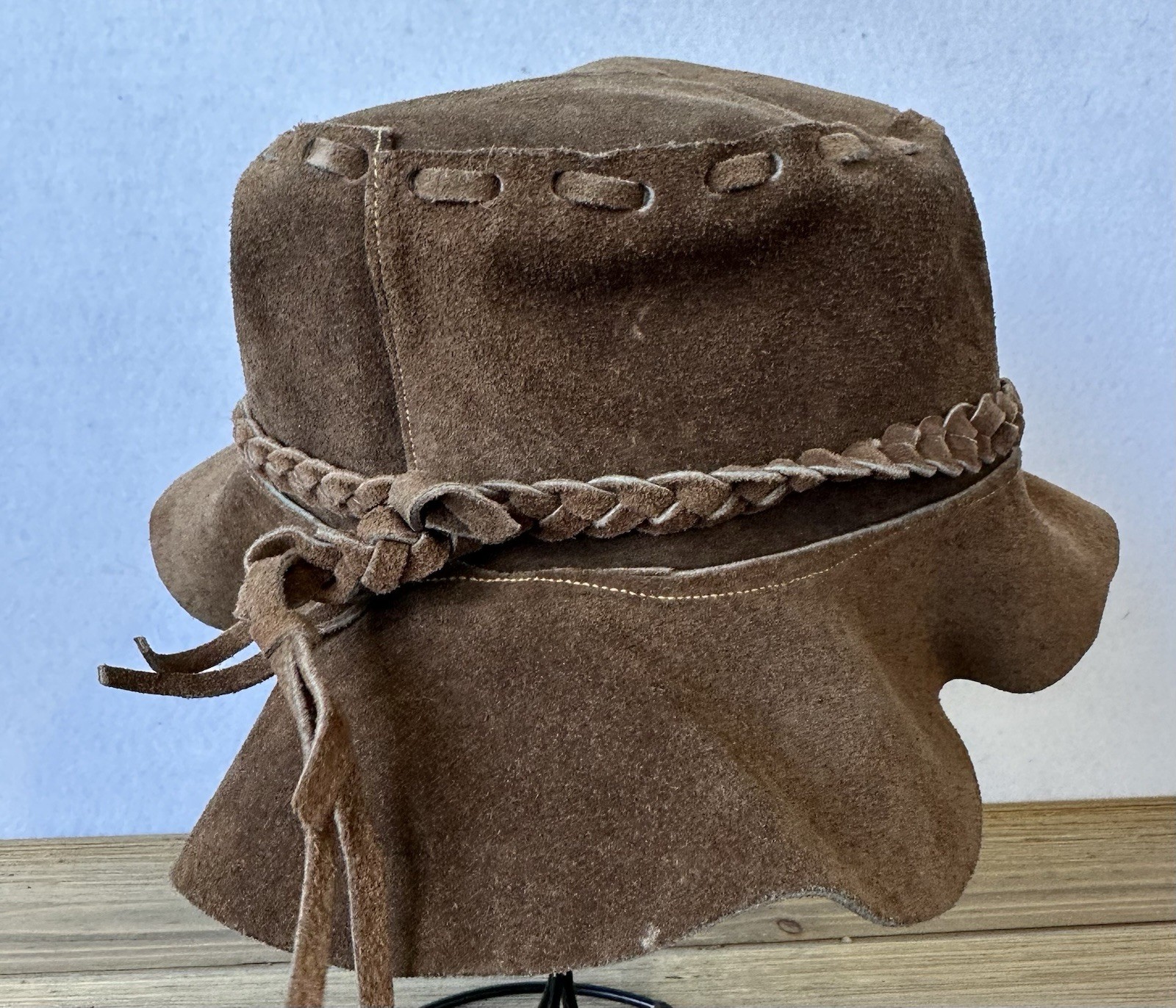 Suede VTG Cowboy Floppy Hat Cosplay Australia Outback Sz M/L