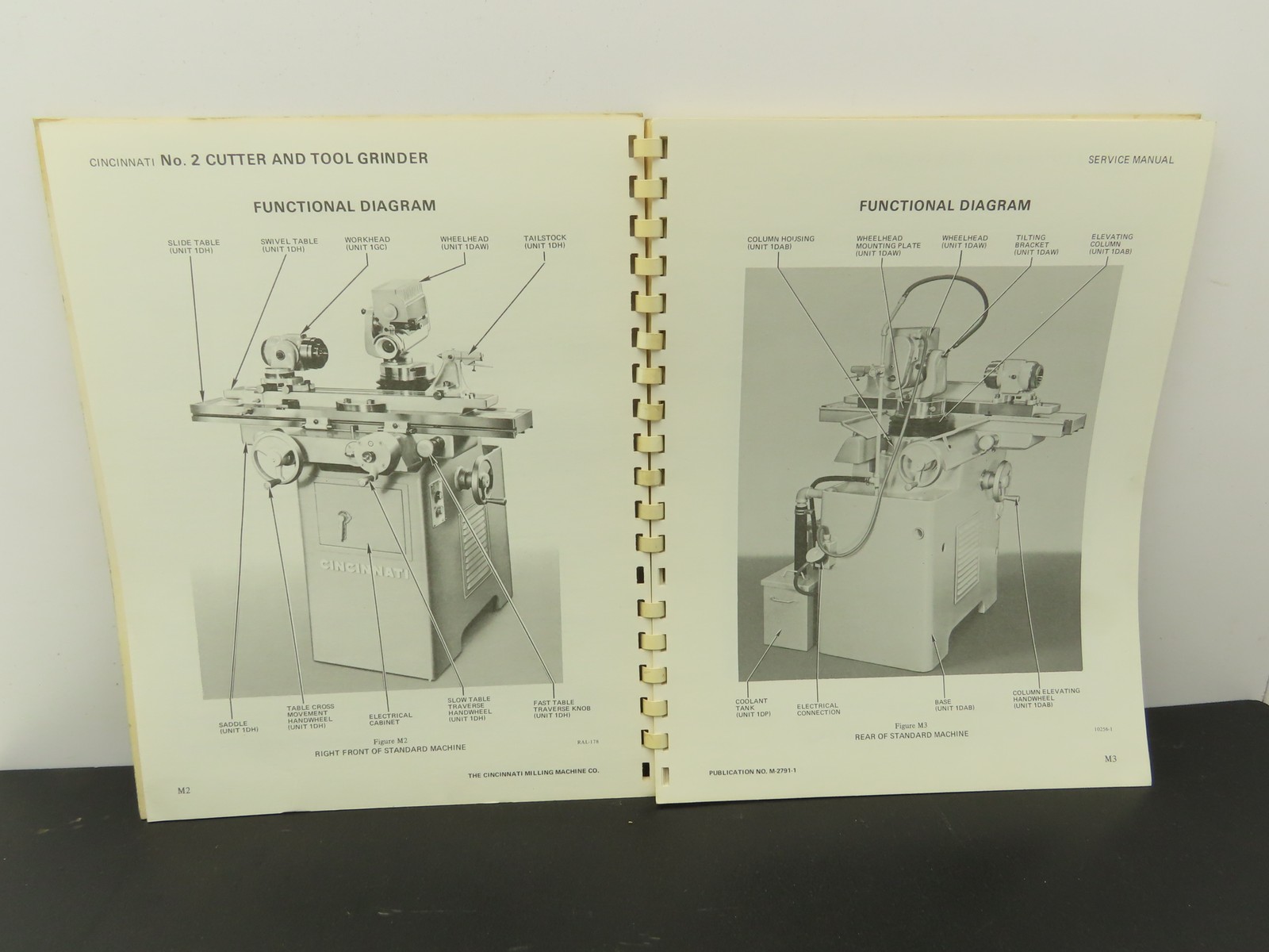 Cincinnati No 2 DO Cutter & Tool Grinder Owner Operator Instruction Manual