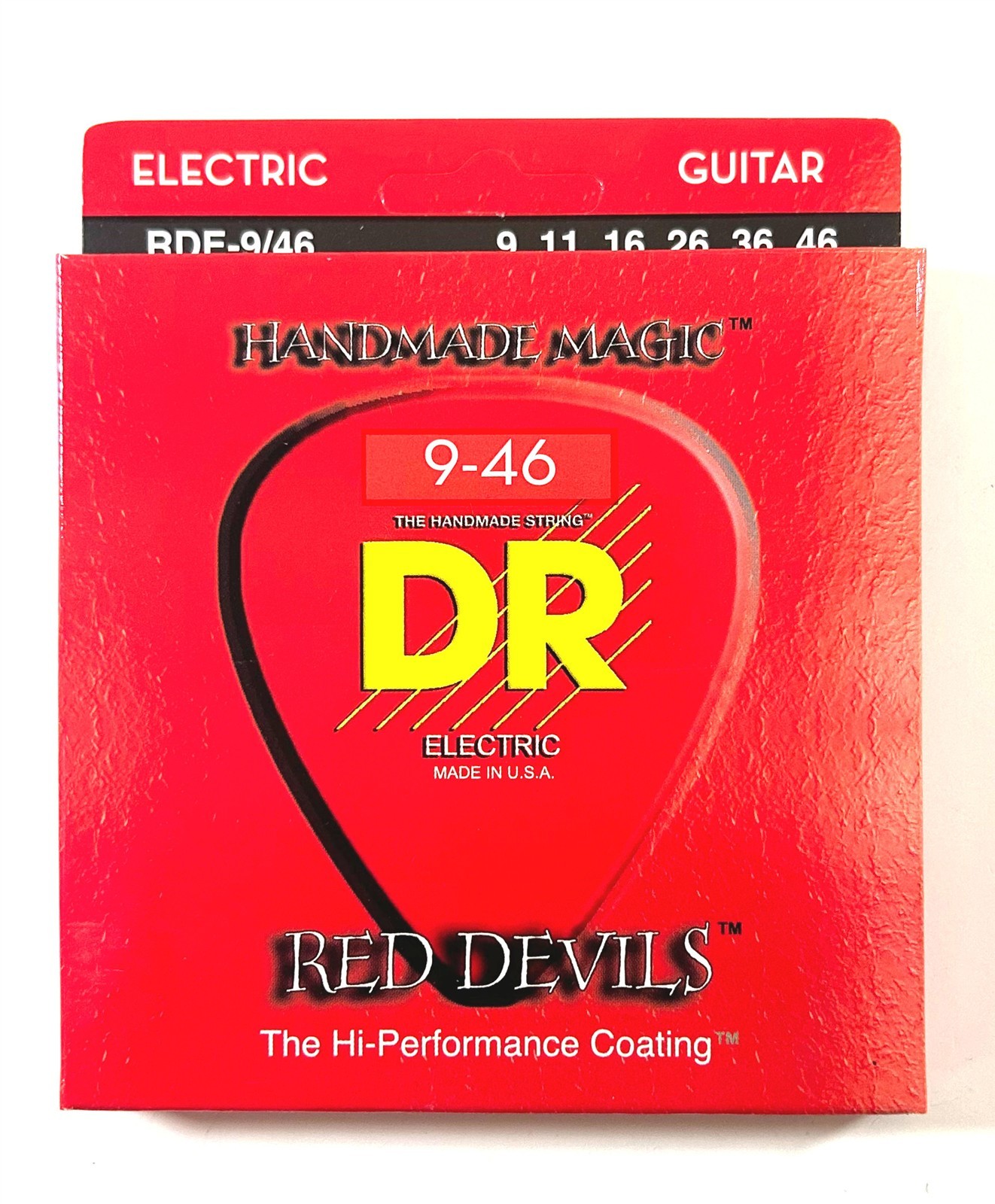 DR Guitar Strings Electric Red Devils K3 High Performance Coated 09-46