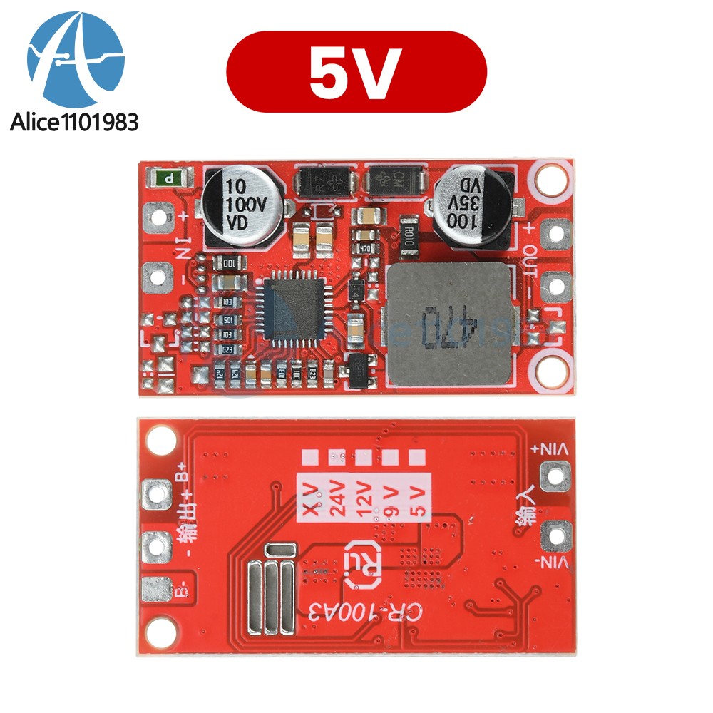 DC-DC Mini Step-down Module 12-100V to 5V/12V 3A Buck High Efficiency Low Ripple