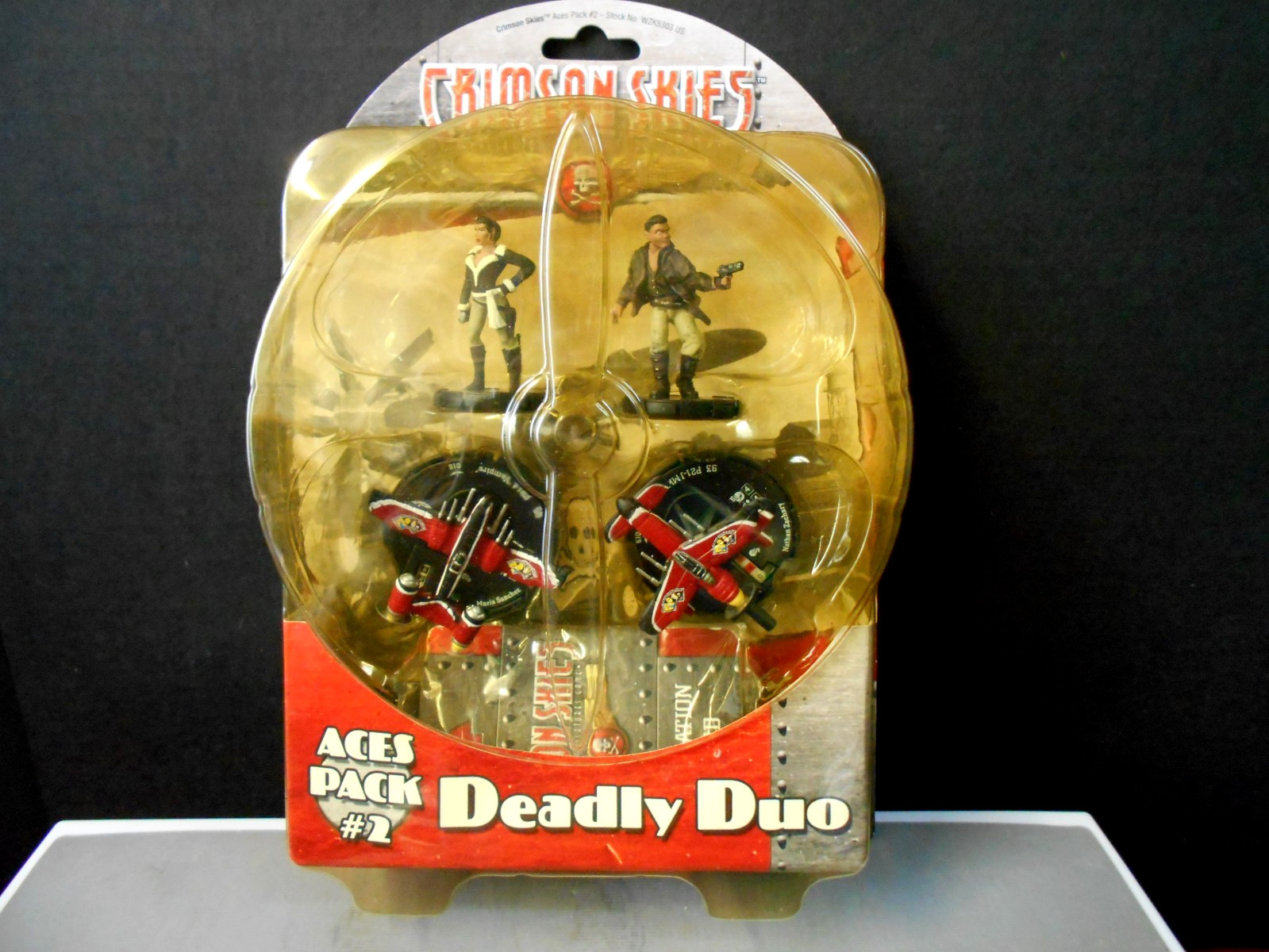 Crimson Skies Collectable Miniatures Game Aces Pack #2 Deadly Duo NEW SEALED