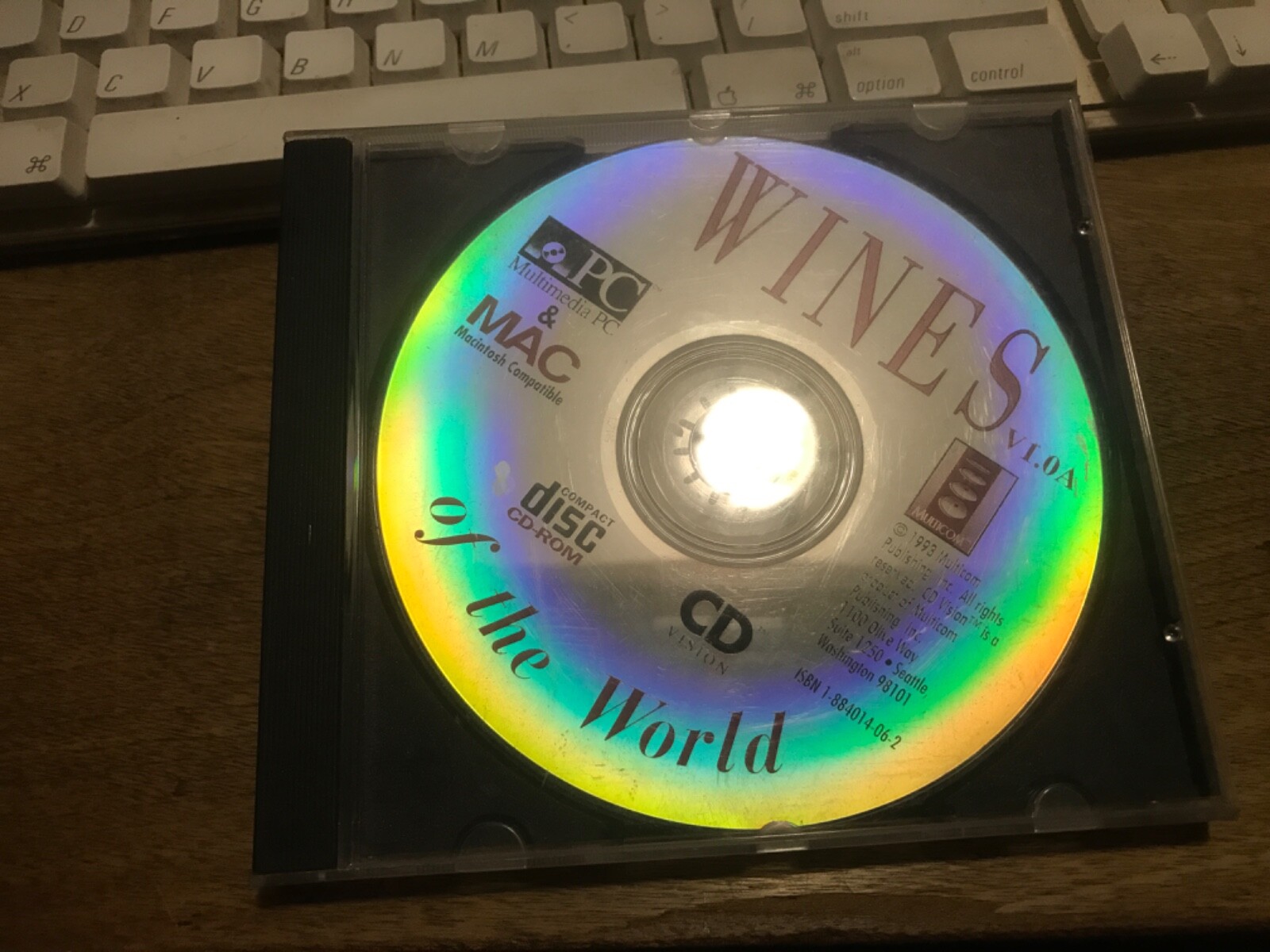 Multicom Wines of the World for Mac or PC CD-ROM (1993) ~ PERFECT CONDITION