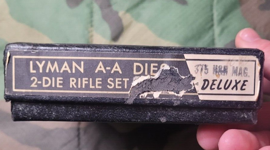 Lyman All American 375 H&H reloading dies full length