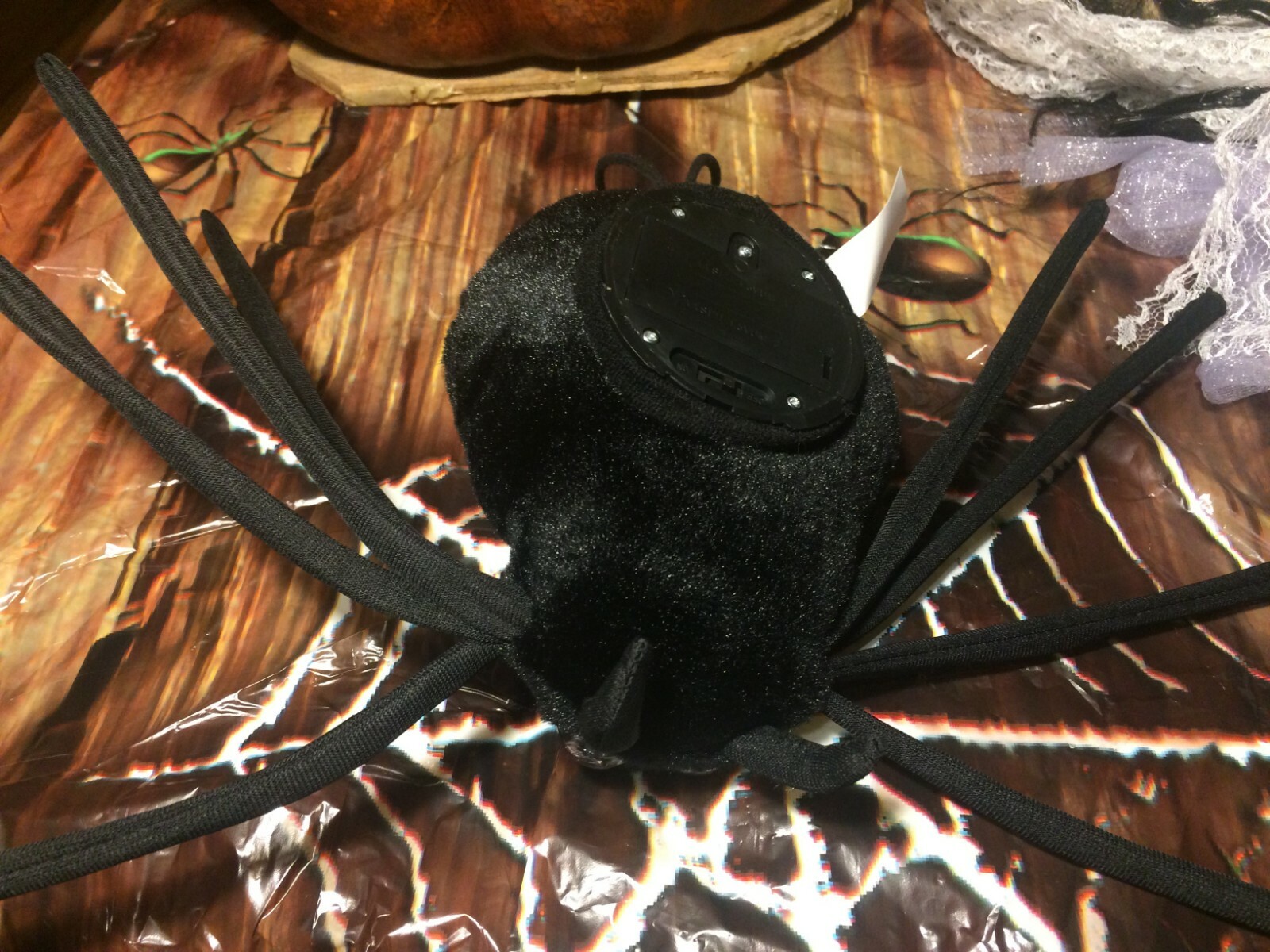 TRICK-OR-TREATER GREETER Halloween screaming spider animated web sonic ghost
