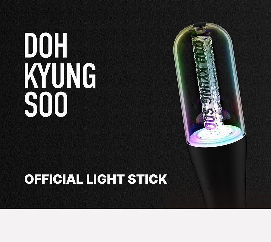 EXO DOH KYUNG SOO OFFICIAL LIGHT STICK/Strap+Cap Tracking Code FANLIGHT MD GOODS