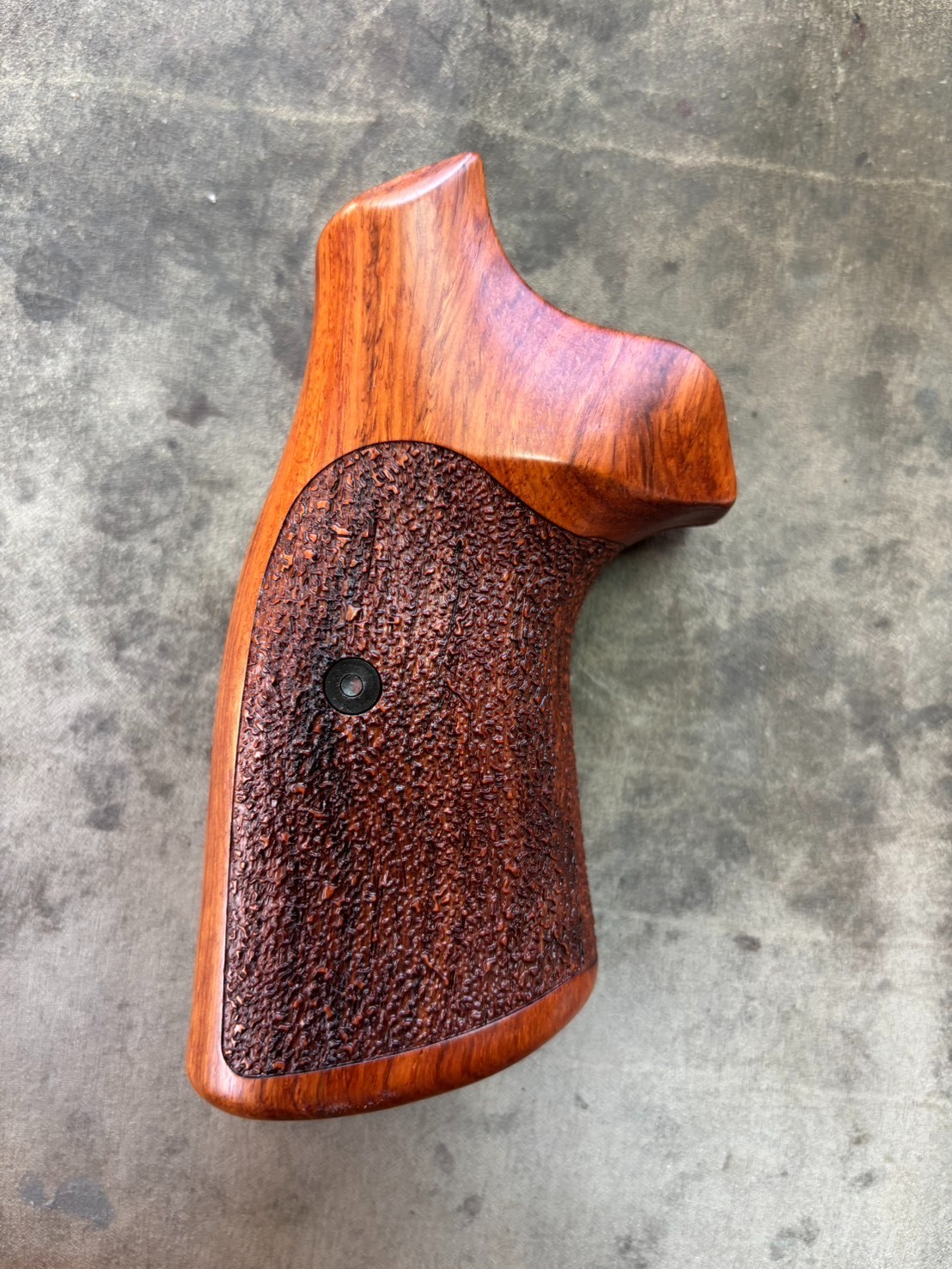 New wood Target Grip For S&W N Frame Square Butt Rough Texture Closed Back