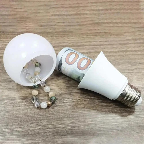 Hidden Compartment Fake Light Bulb Secret Stash Safe Container Storage