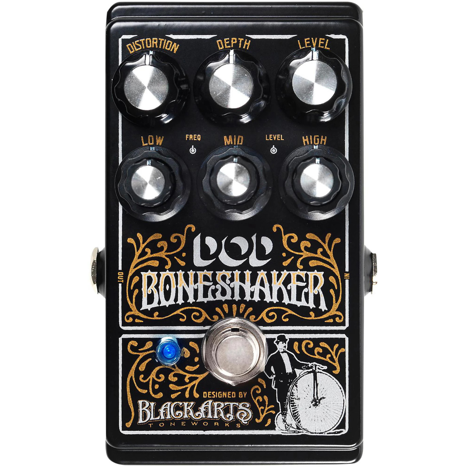 DigiTech DOD Boneshaker Distortion Effects Pedal with 3-Band Parametric EQ