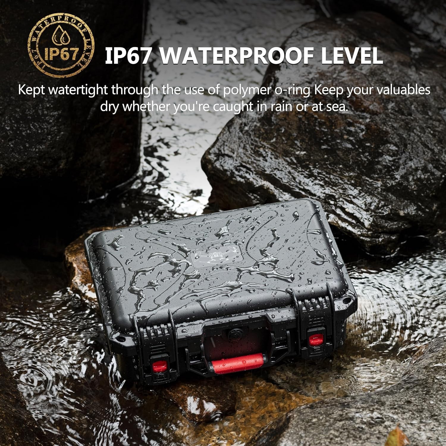 NEW Waterproof Hard Carry Case for Mini 3/4 Pro Fly More Combo Drone