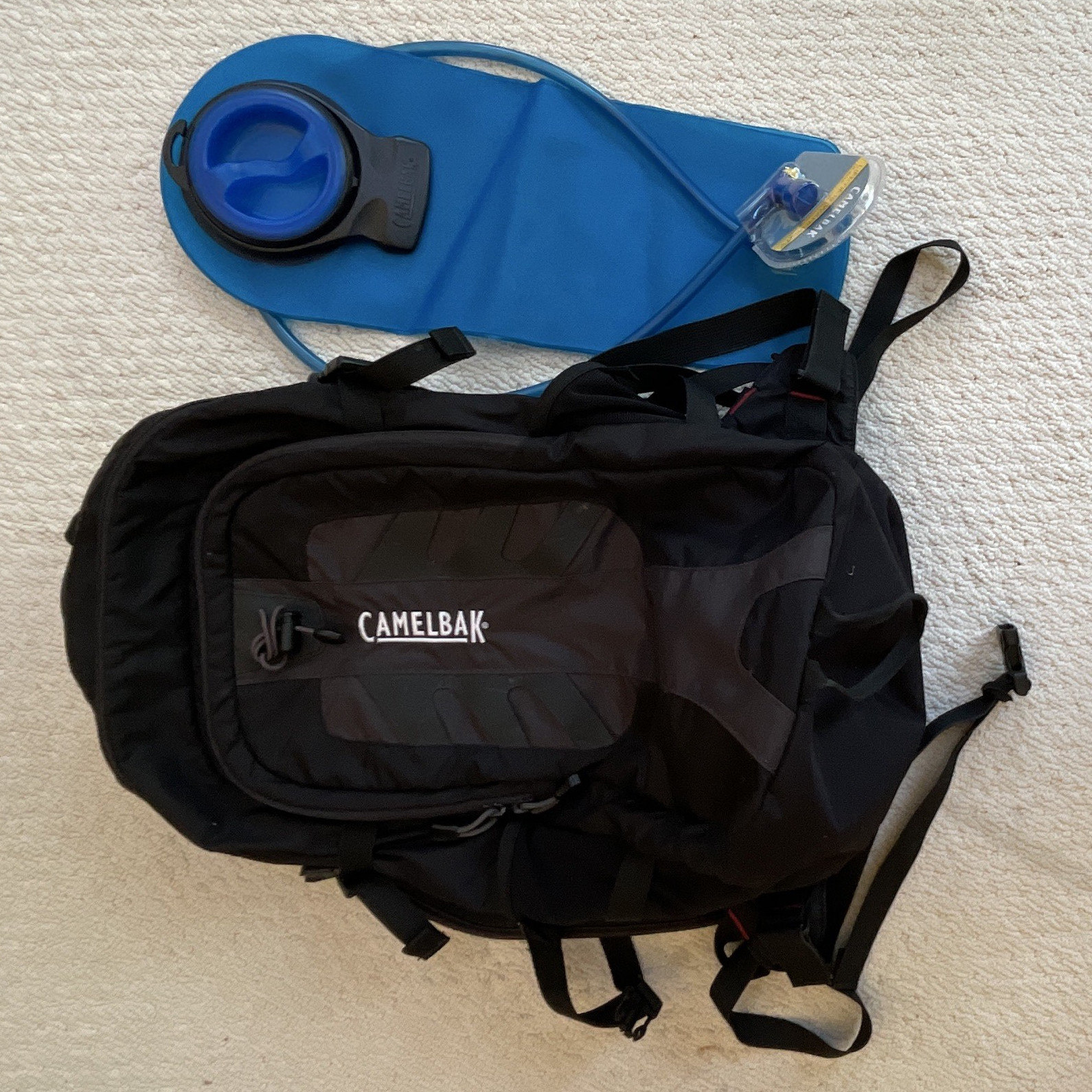 CamelBak Hawg 3L Hydration Pack Backpack w/ Reservoir Bite Valve Black