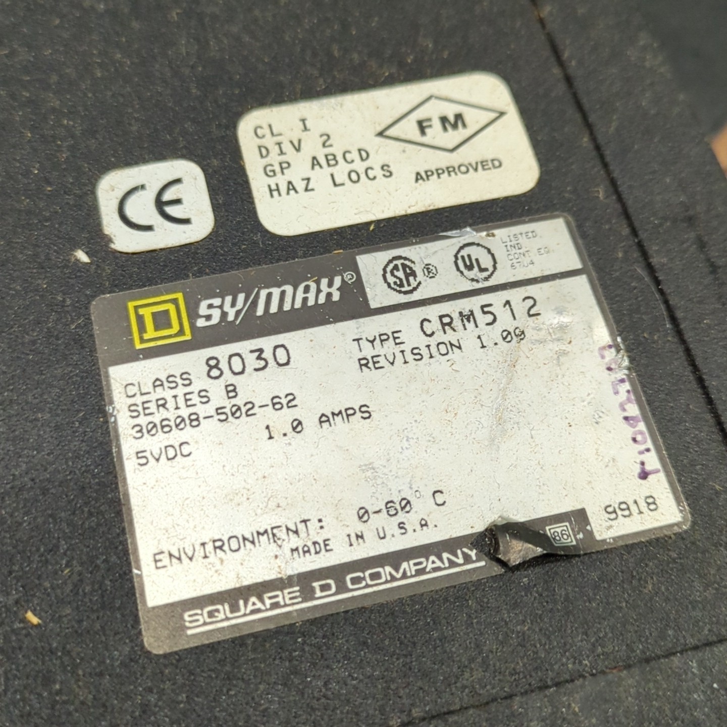 2 x SQUARE D SY/MAX NETWORK INTERFACE MODULE 8030 CRM512 8030-CRM-512