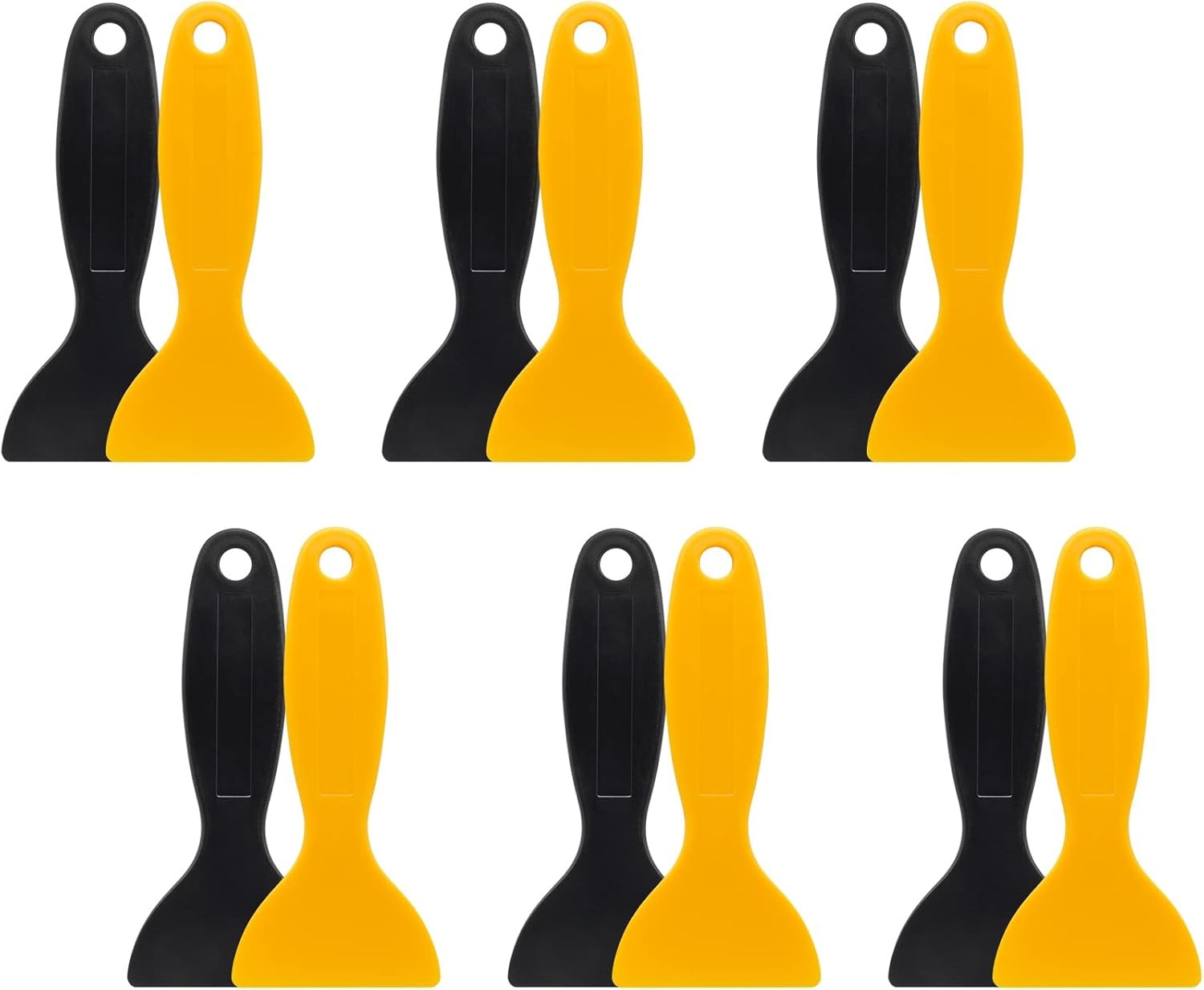 12pc Plastic Scraper Tool Set Putty Knife Paint Decal Remover 3D Resin Scraper