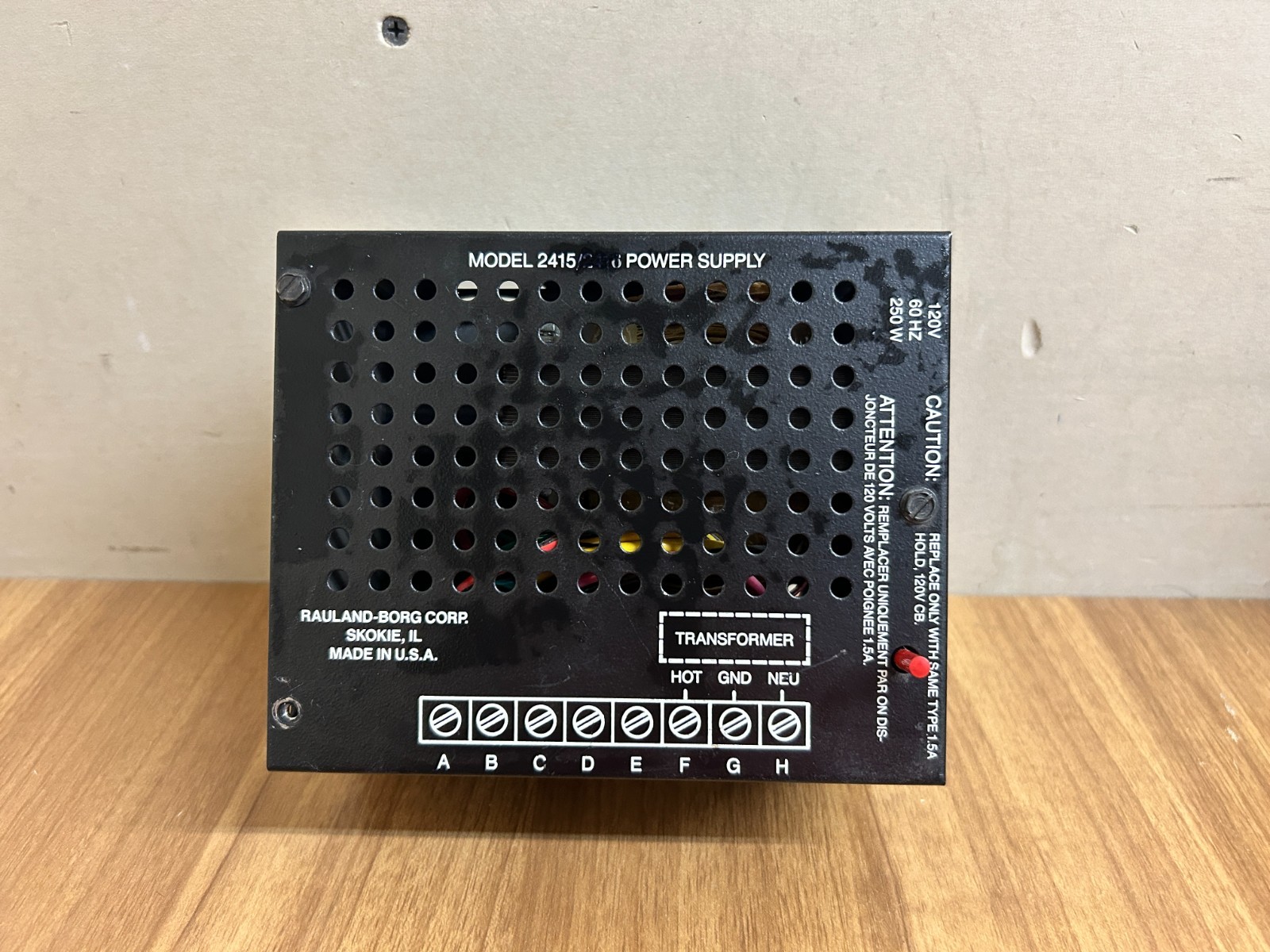 Rauland Borg 2415 Power Supply
