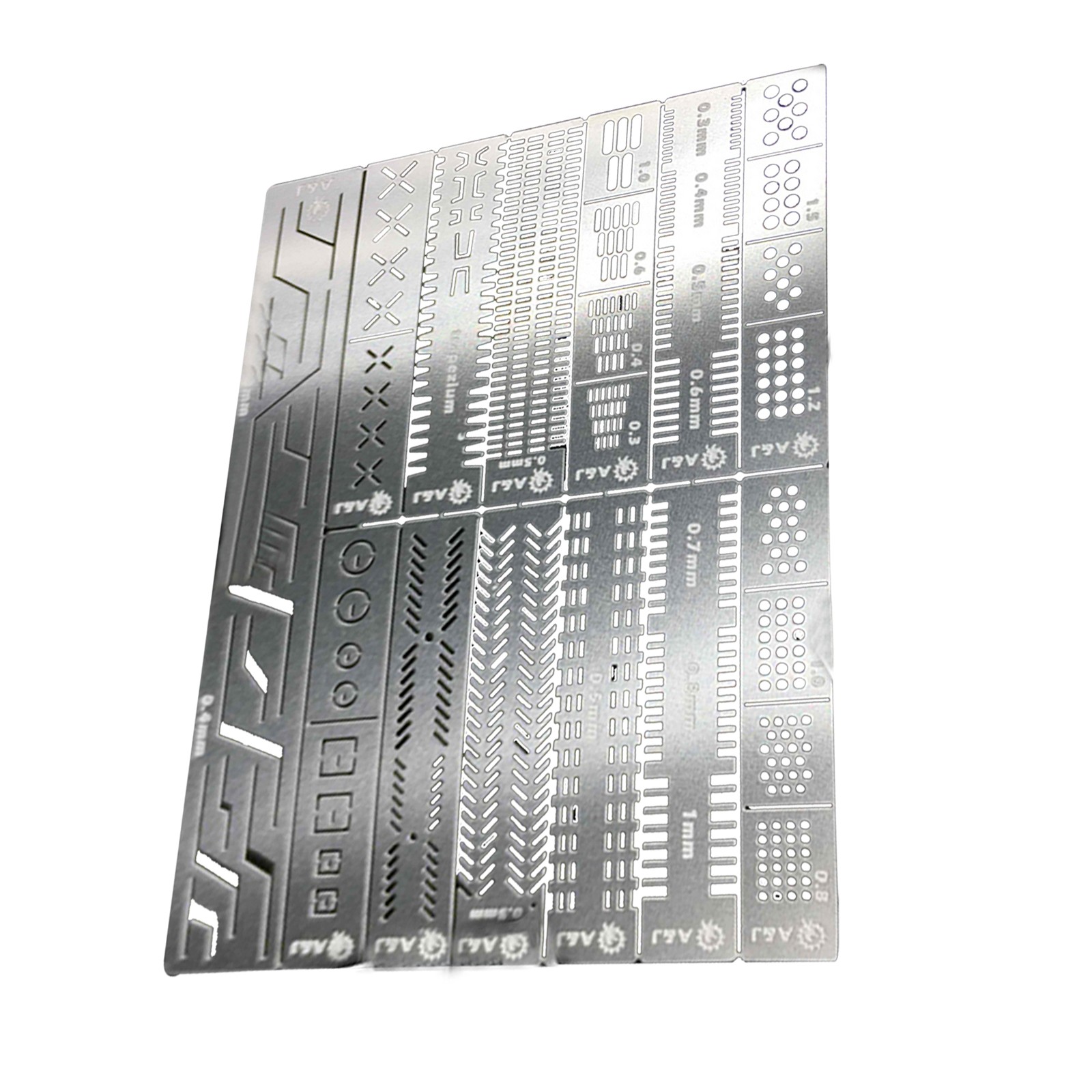 13 in 1 Stainless Auxiliary Stencil Templates For 1/100 1/144 MG Gundam Model