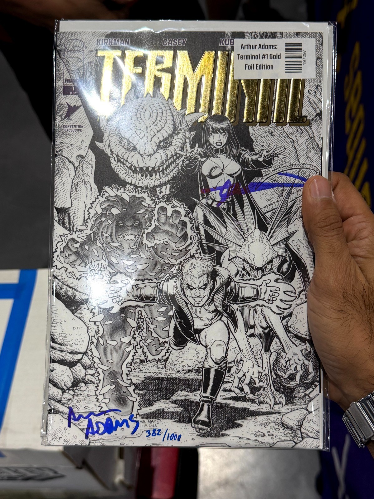 Terminal #1 Ashcan Double Signed Art Adams and Robert Kirkham
