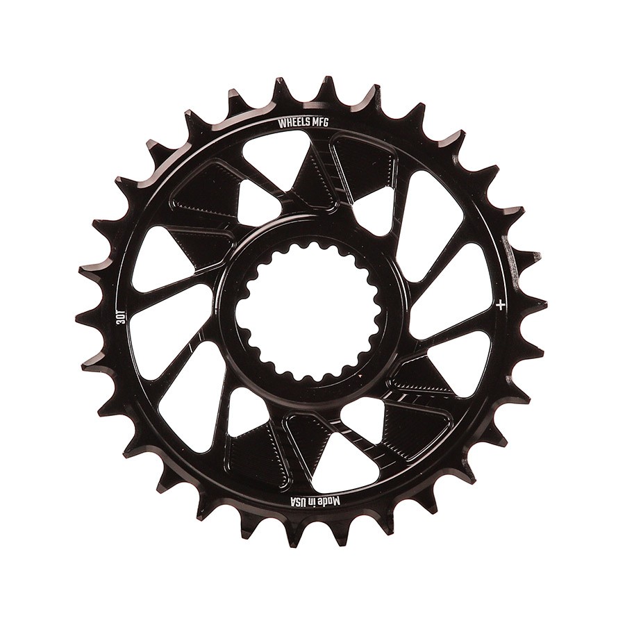 DM HG+ 30T Chainring 7075 Aluminum, 12-Speed Direct Mount, Narrow-Wide