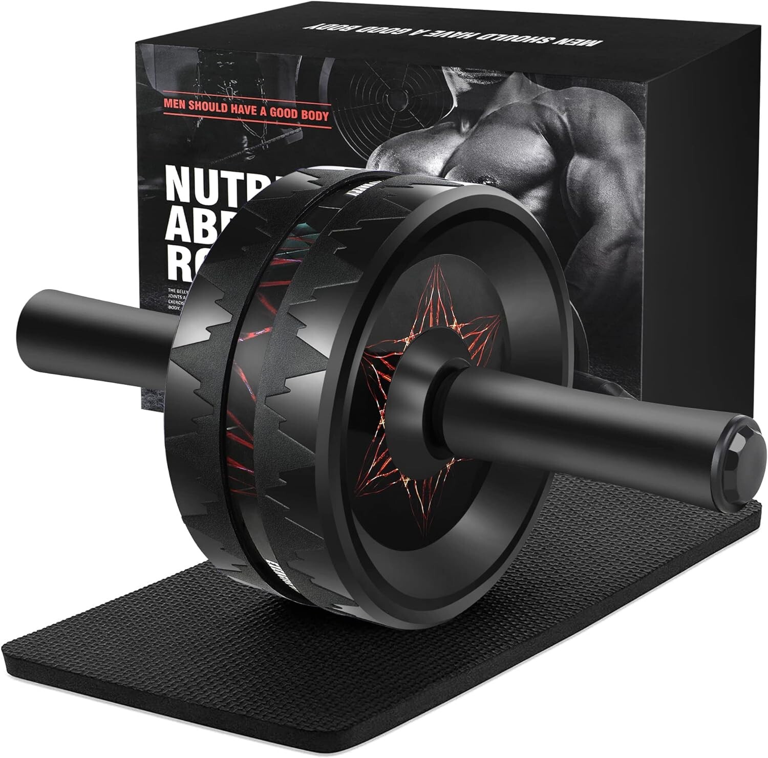 AB Wheel Pro Rodillo de Ejercicio para Abdominales y Brazos Rueda Abdominal NEW