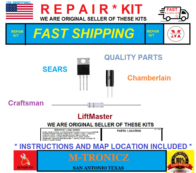 REPAIR KIT FOR Chamberlain Lift -Master  Logic Board  14GP549A   14GR549A