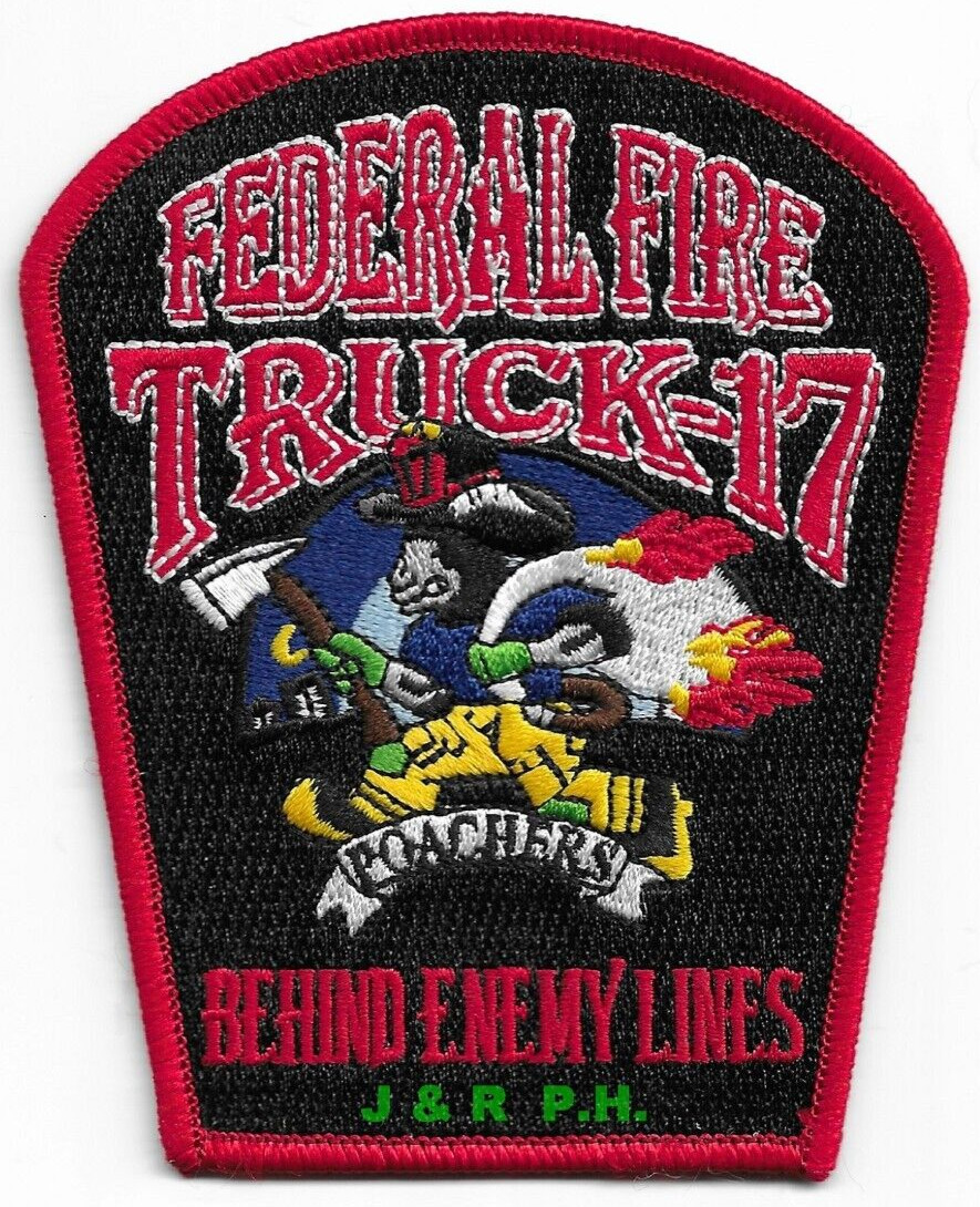 Federal -Truck - 17 San Deigo "Behind Enemy Lines", CA  (3.5" x 4.5") fire patch