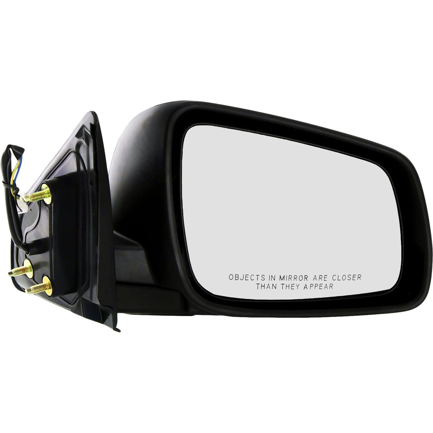 Power Mirror For 2008-2014 Mitsubishi Lancer Passenger Side Textured Black