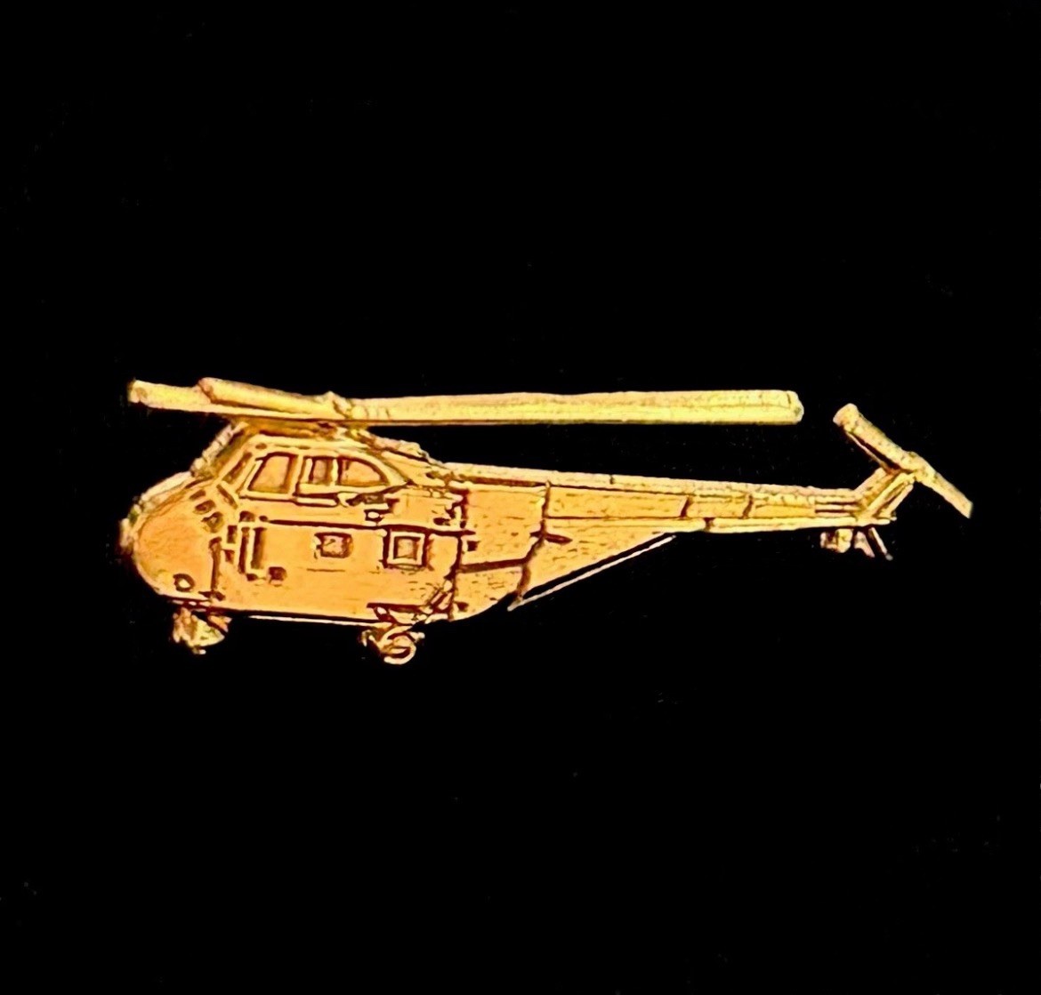 SMALL MILITARY HELICOPTER PIN