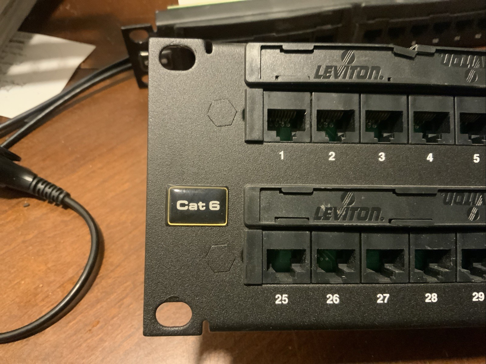 Leviton 69586-U48 - CAT 6 Universal Patch Panel - 48 Port Plus 24 Port + Quick