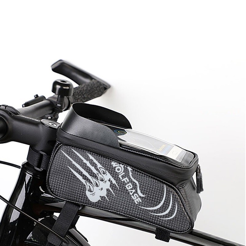 Waterproof Bike Front Bag Cycling Bicycle Phone Holder Pannier Pouch Tube Frame