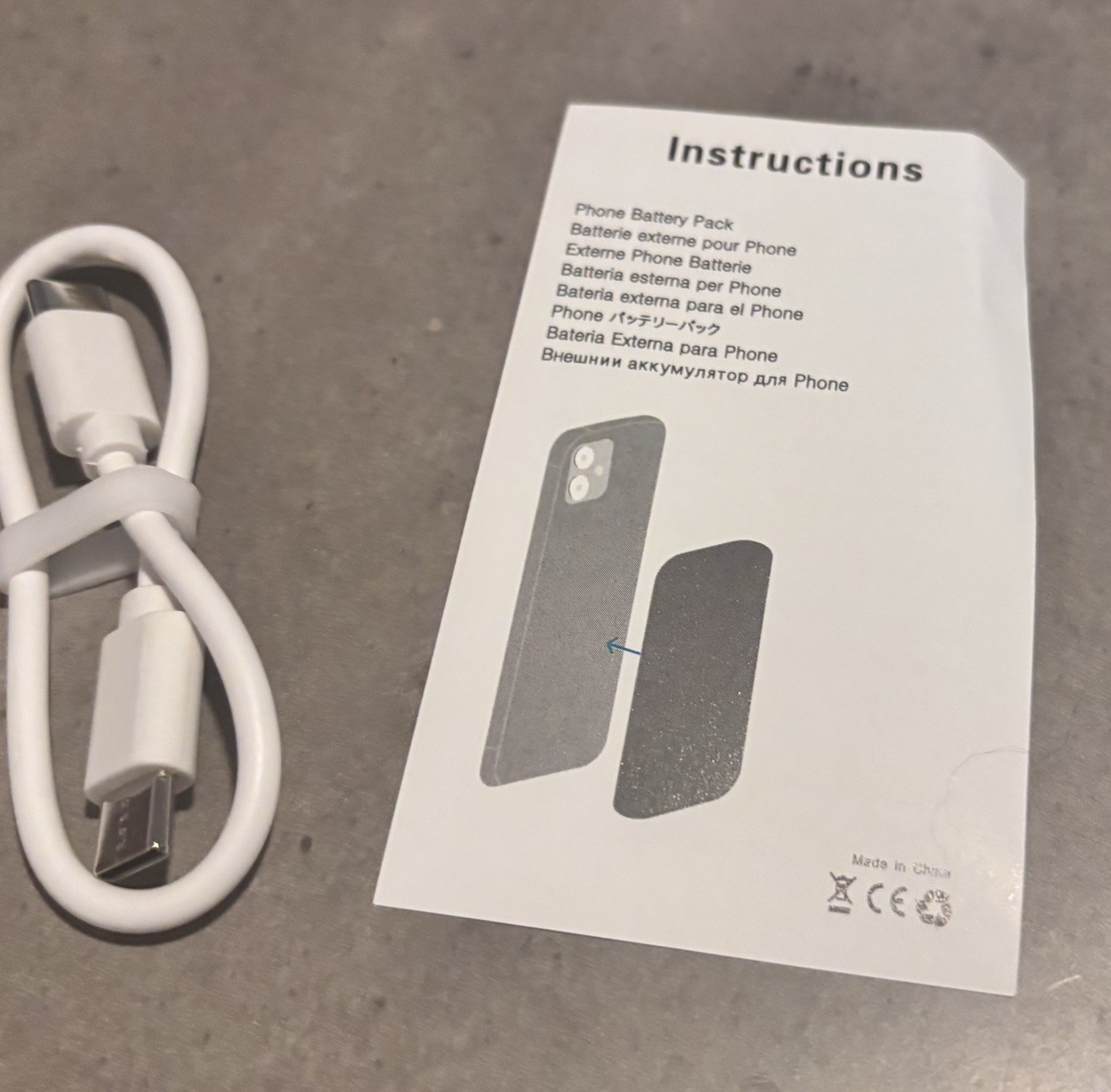 Magnetic 5000 mAh Power Bank - Arctic White