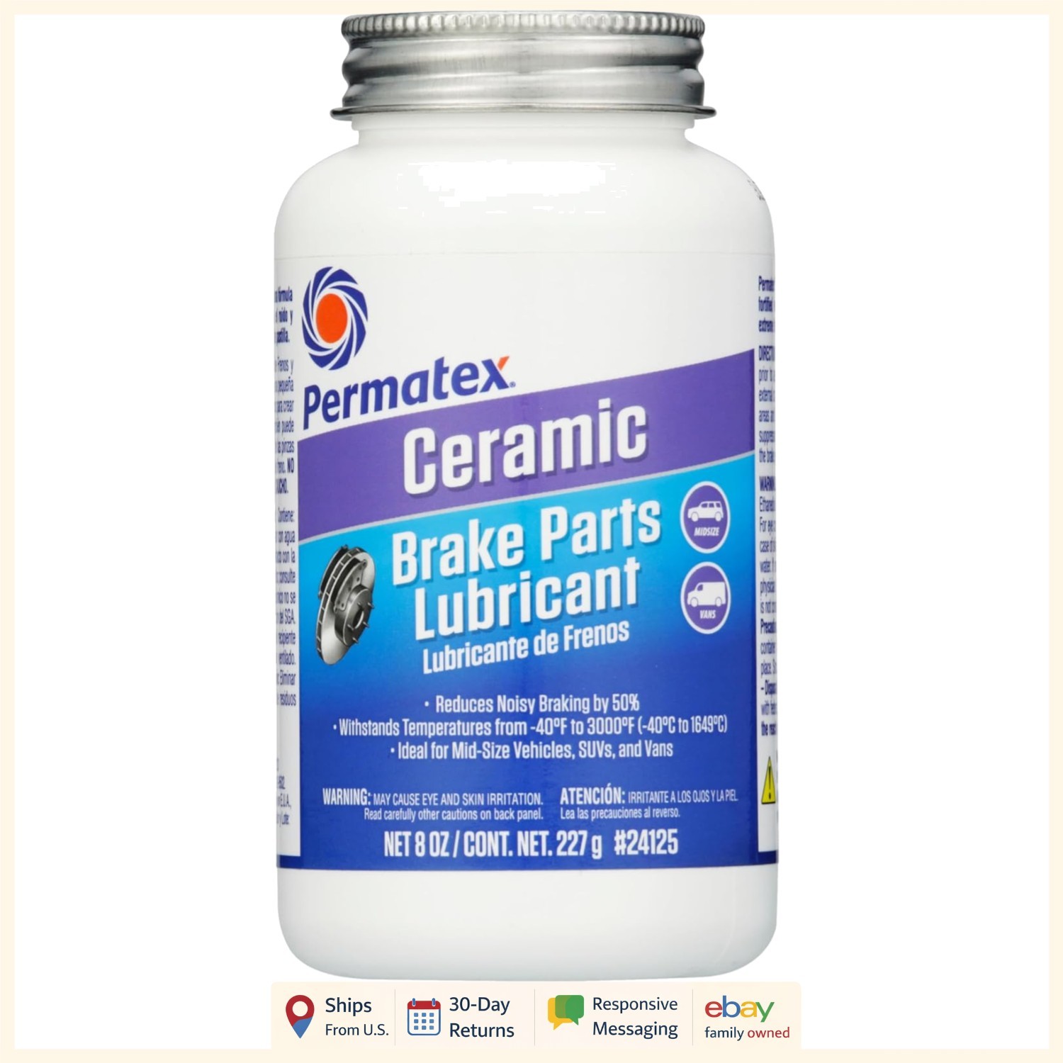 Synthetic Brake Lubricant with Ceramic Solids for Extreme Performance