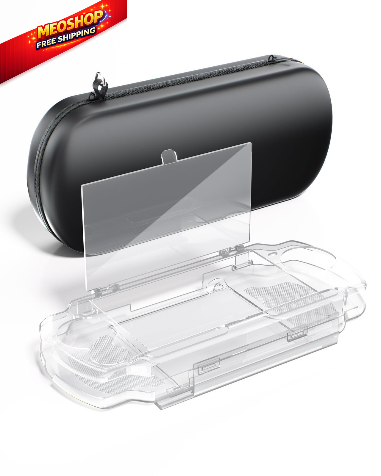 EVA Hard Storage Case for PSP 2000/3000, Portable Travel Carrying Bag Black