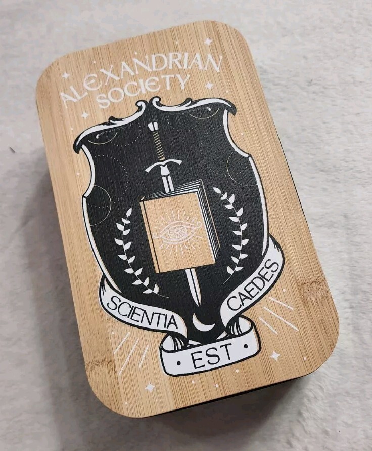 OWLCRATE OCTOBER 2022 BENTO BOX INSPIRED BY ATLAS SIX ALEXANDRIAN SOCIETY