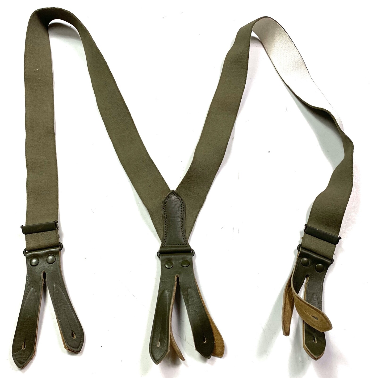 56H WWII GERMAN M31 TROUSERS SUSPENDERS