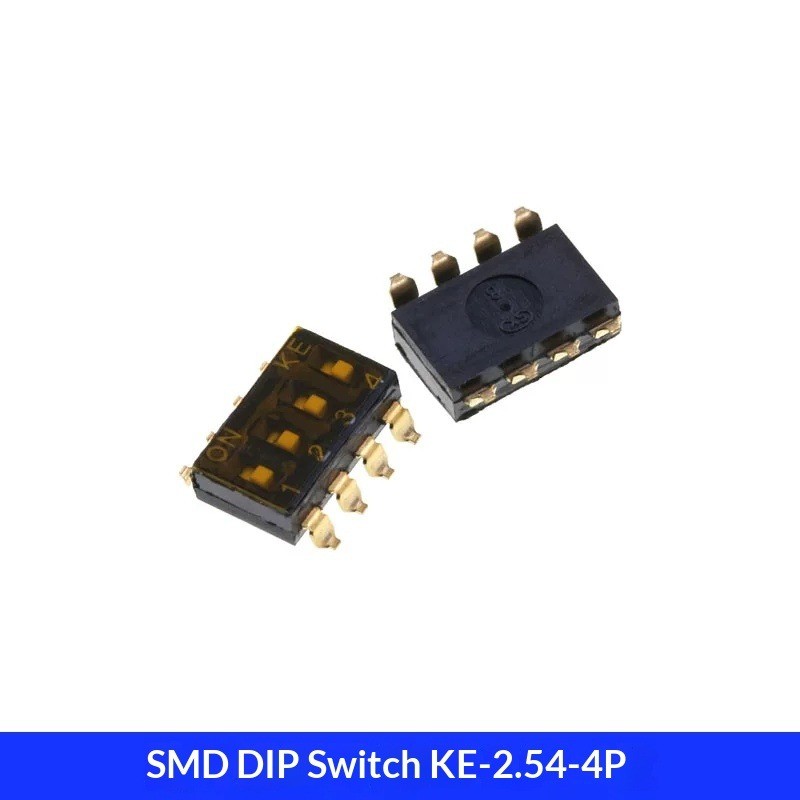20PCS Surface mounted DIP Switch KE-2.54-4 Gold Plated Pin