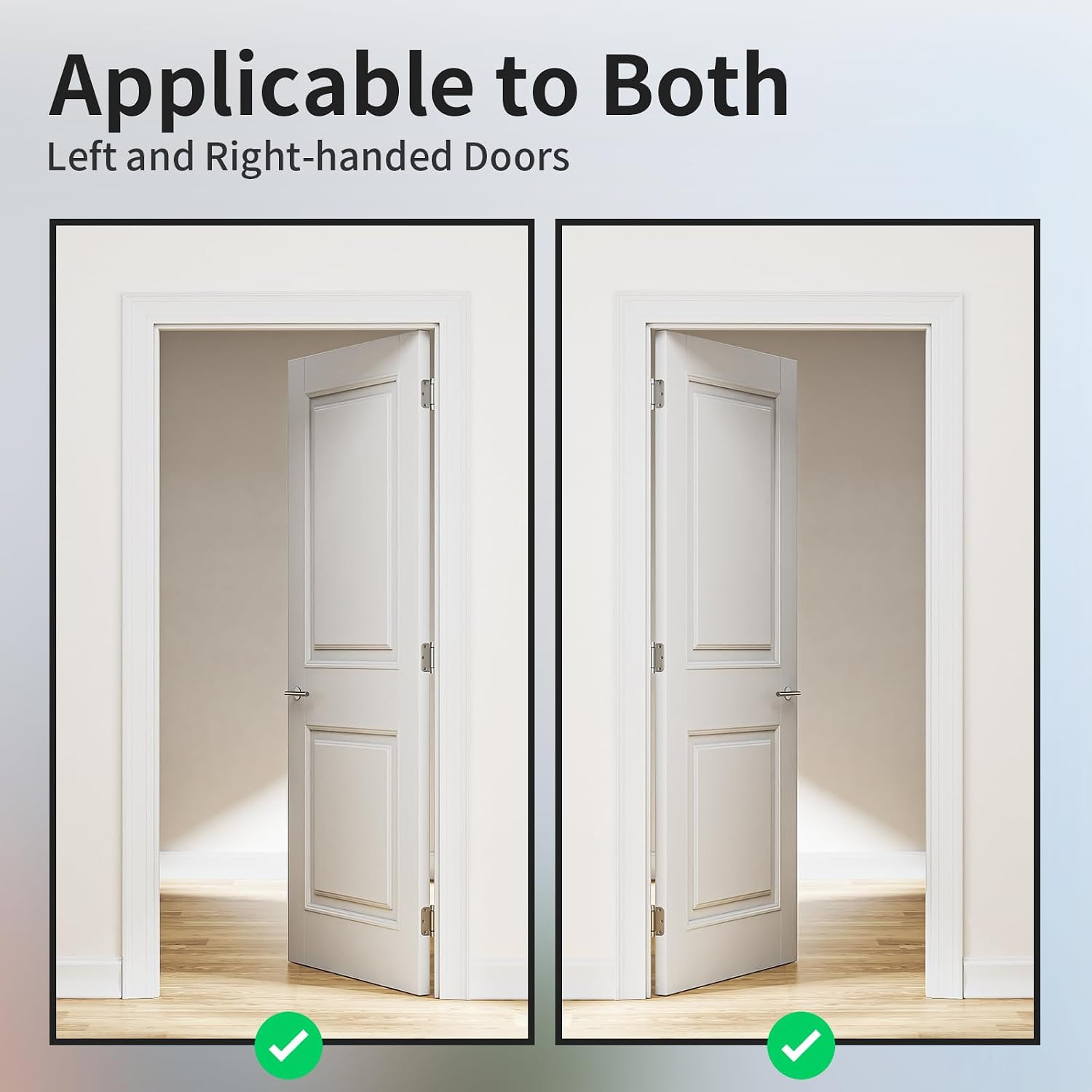 2 Pack Self Closing Door Hinges 3.5 Inch, Spring Hinges Self Closing | 5/8'' Rad