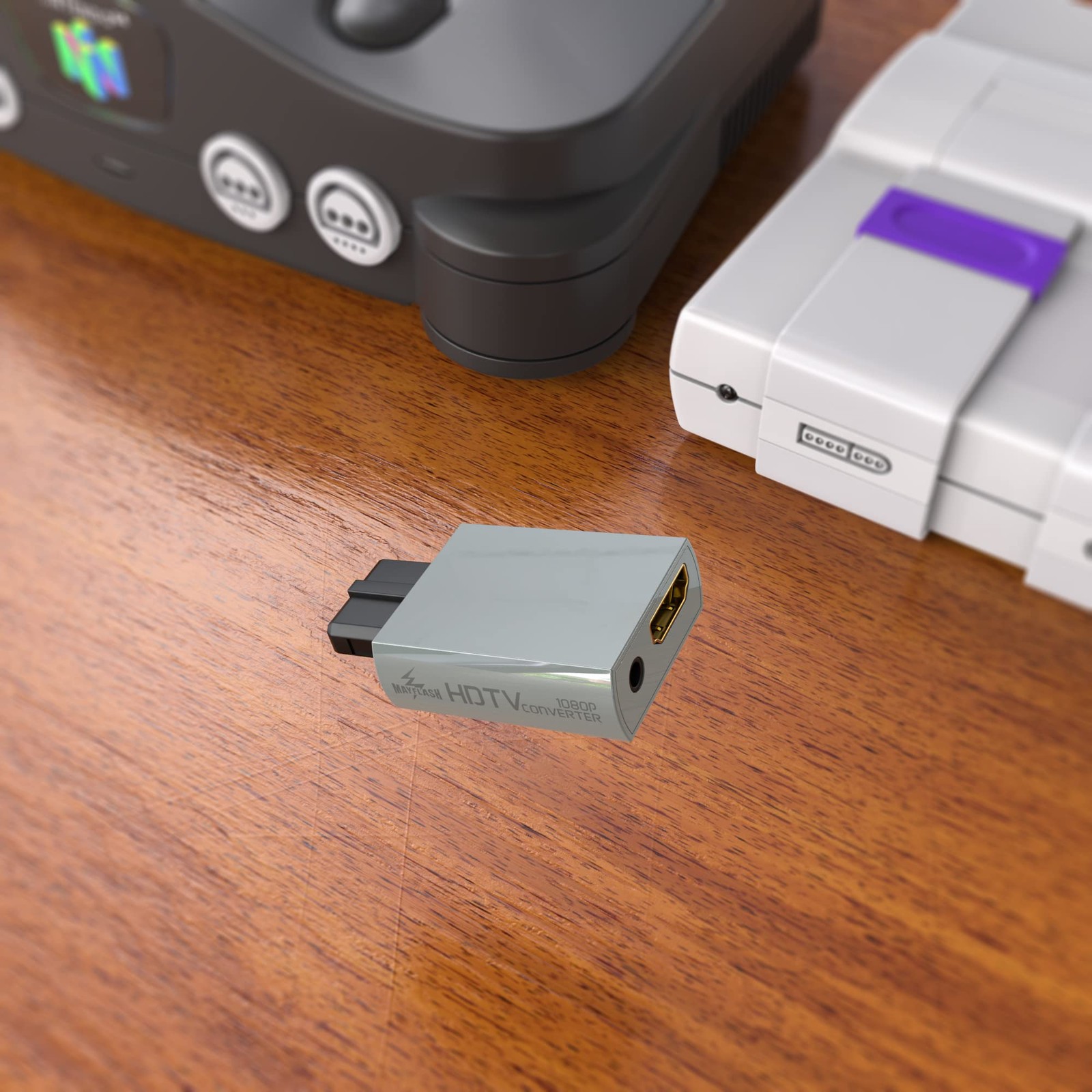 MAYFLASH N64 to HDMI Adapter Gamecube SNES SFC Converter silver