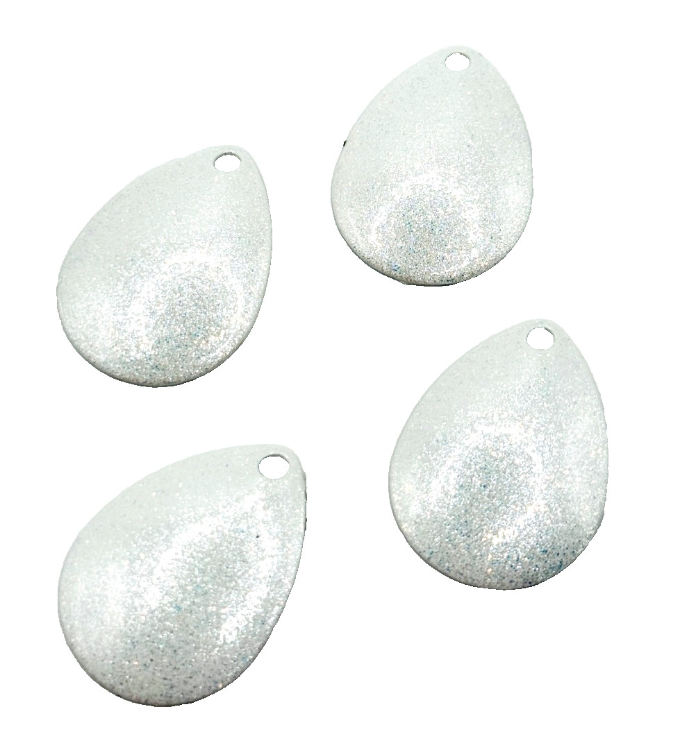 Tackle Craft - #4 Colorado Spinner Blades x4 - Pearl White
